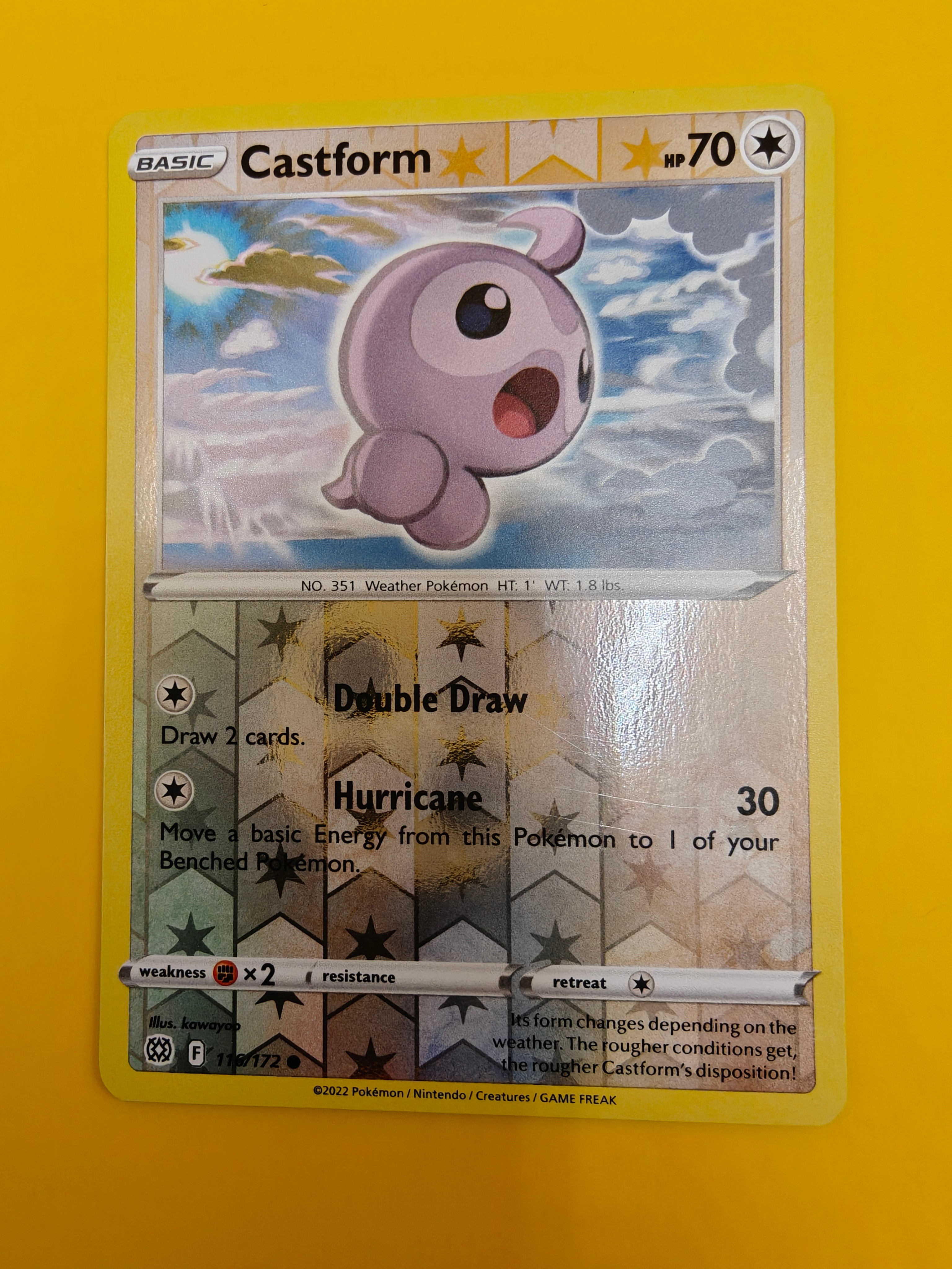 Castform Reverse Holo - Brilliant Stars