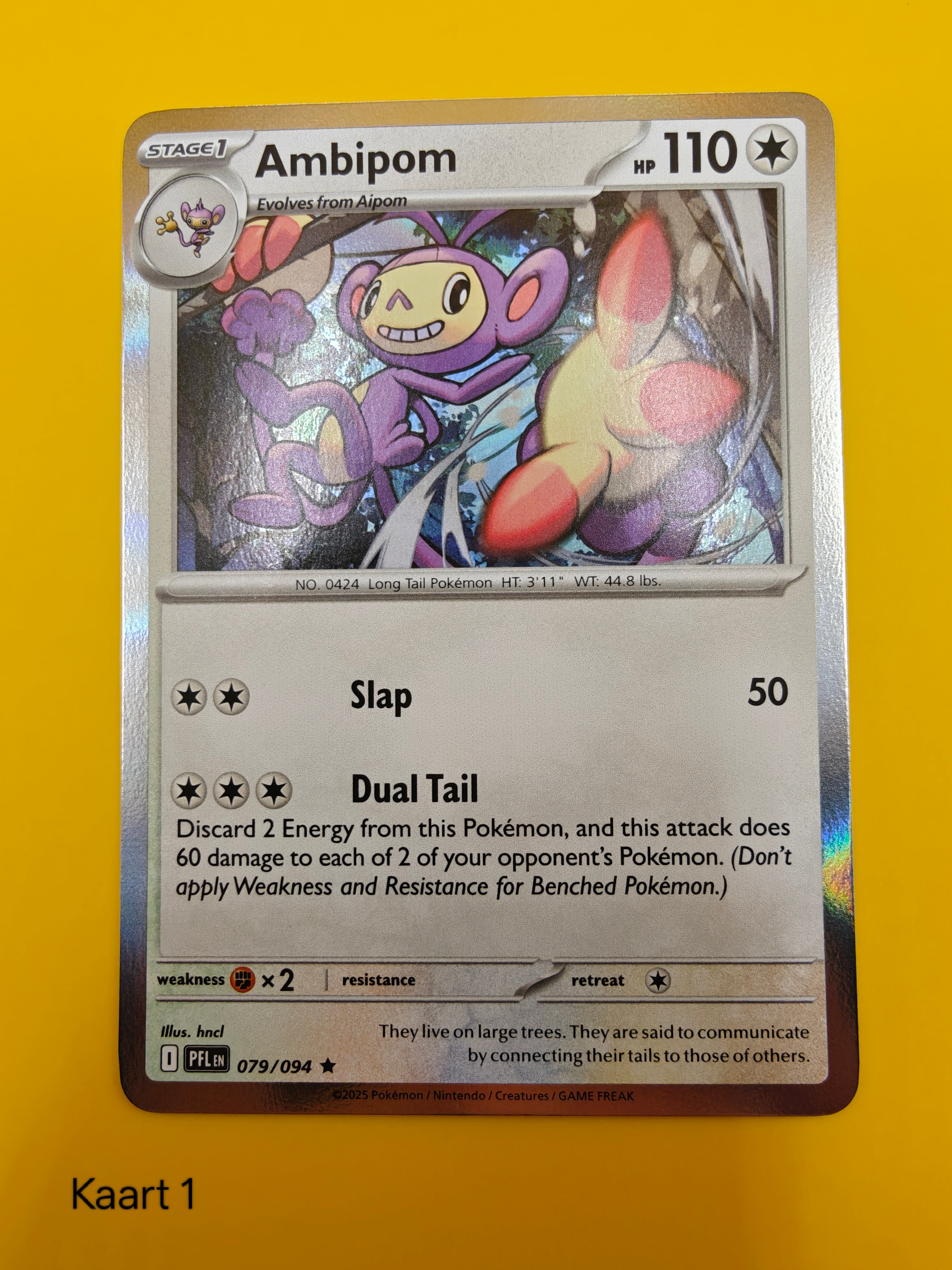 Ambipom Holo - Phantasmal Flames