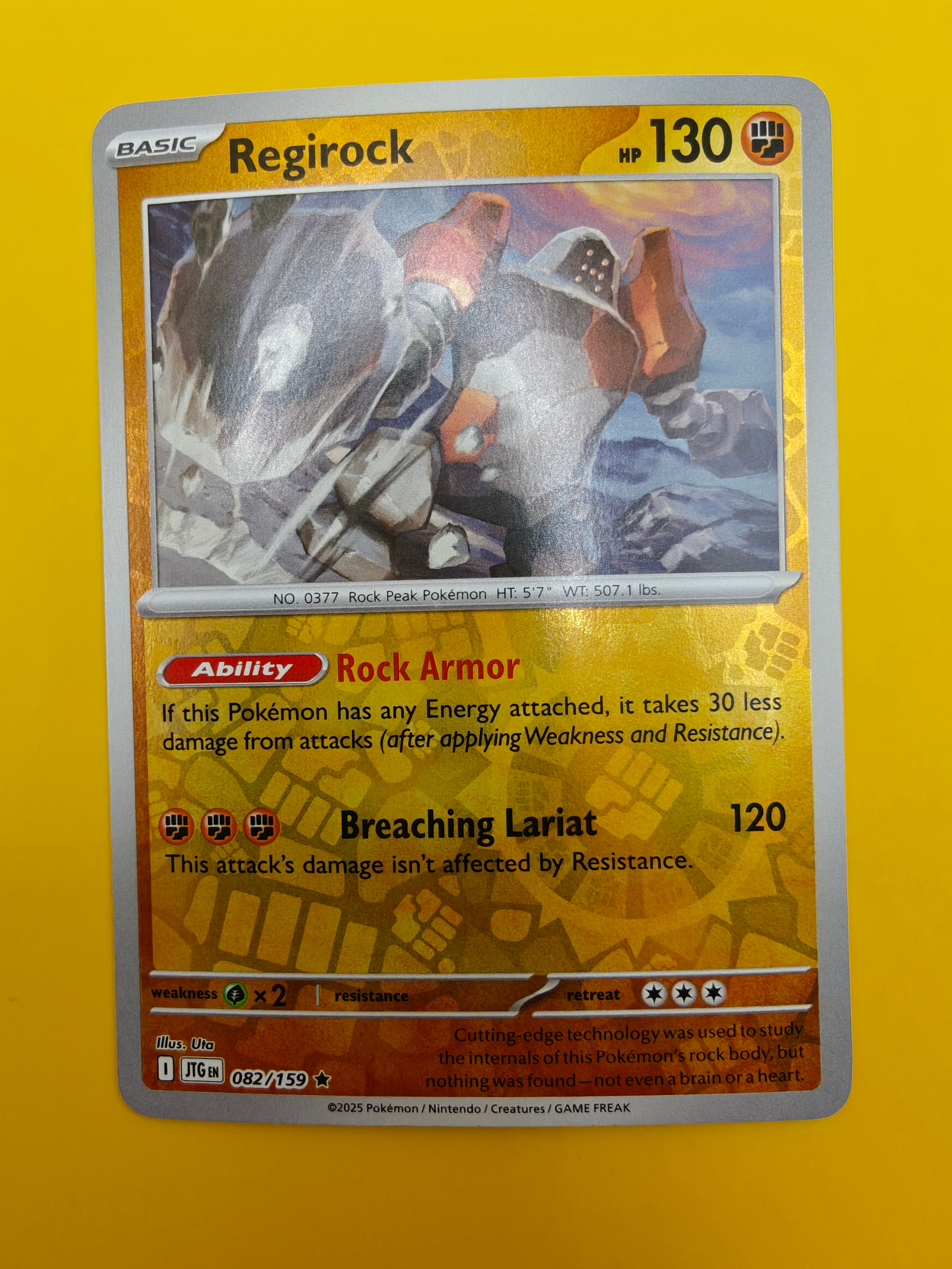 Regirock Reverse Holo - Journey Together
