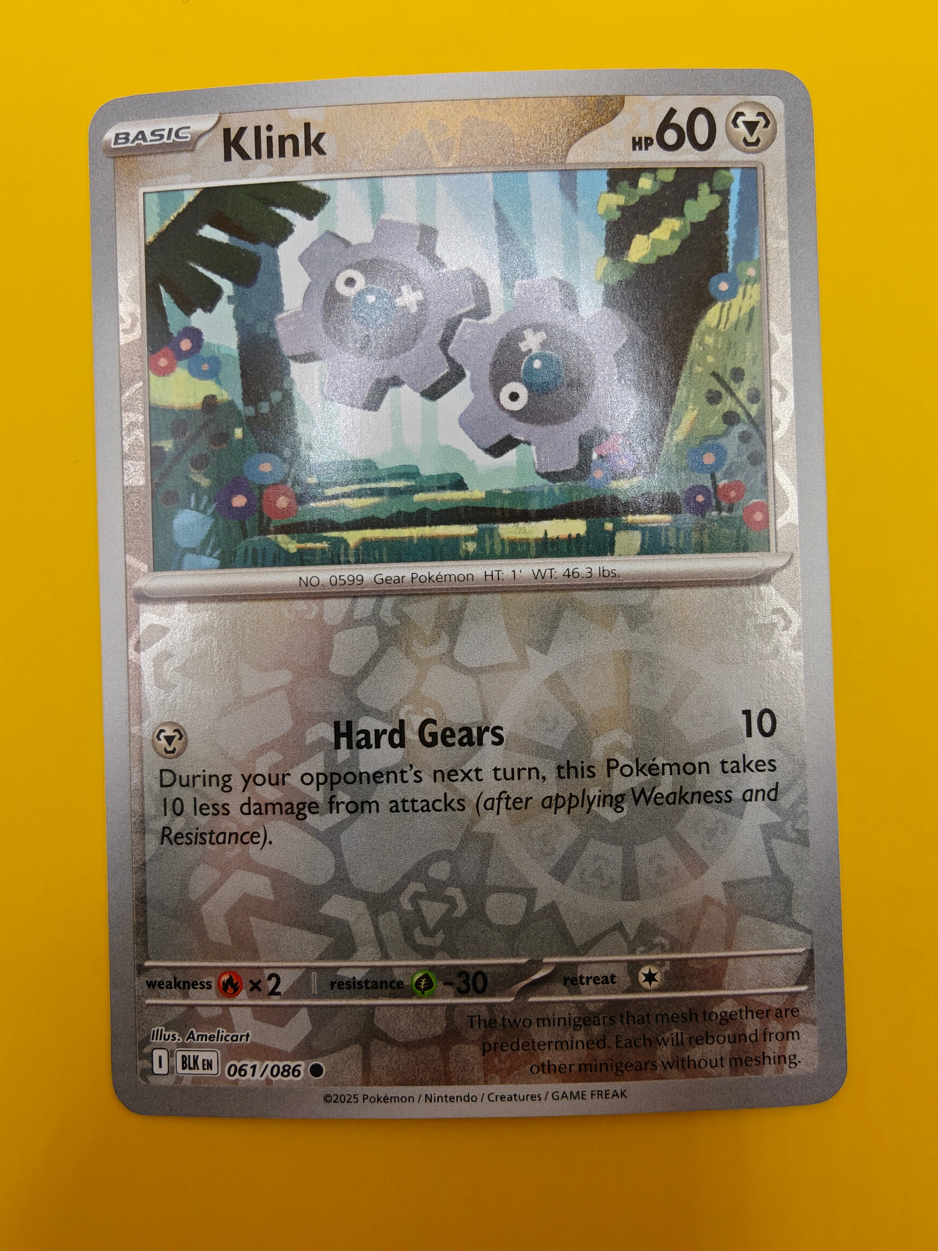 Klink Reverse Holo - Black Bolt