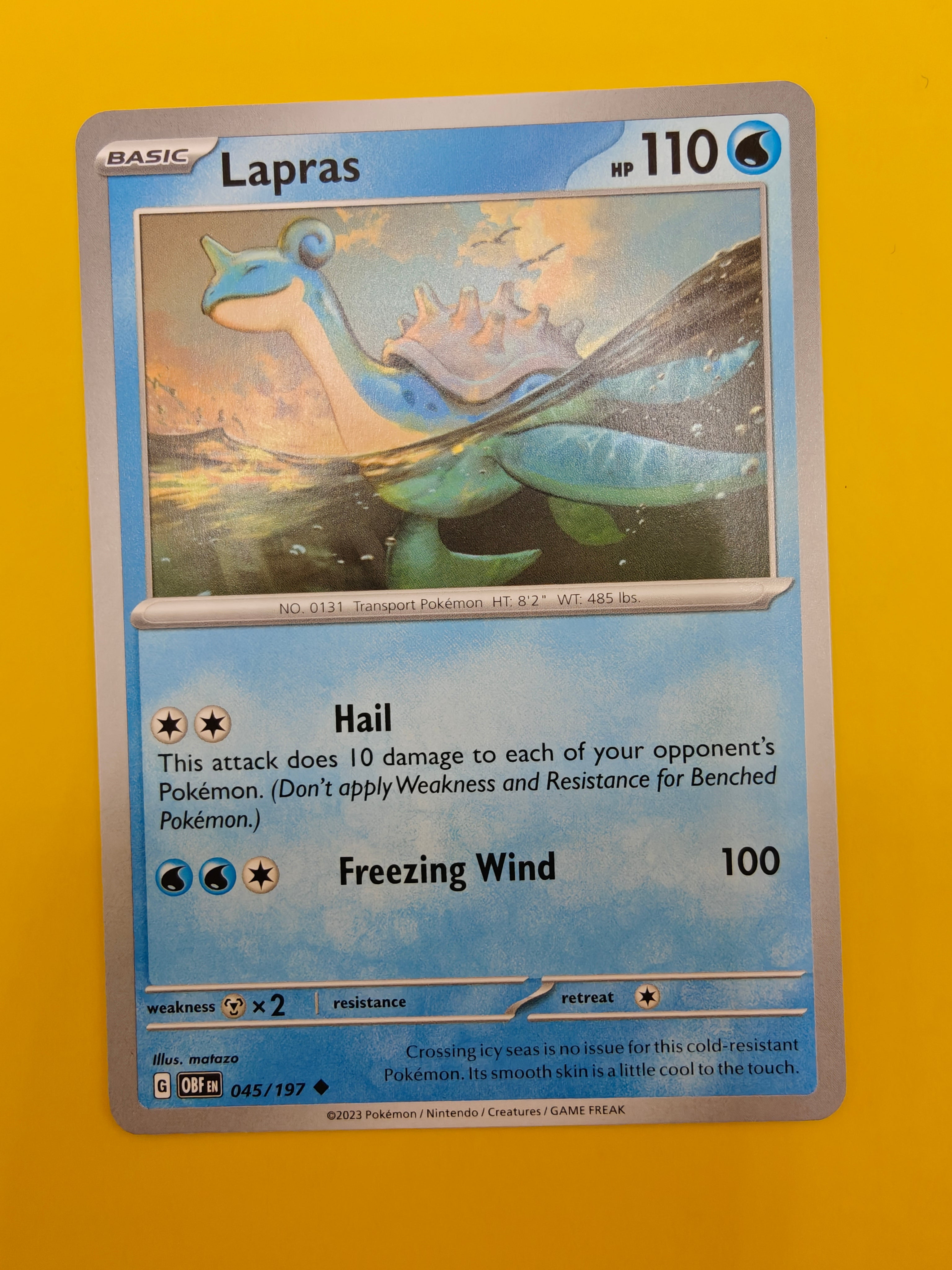 Lapras - Obsidian Flames