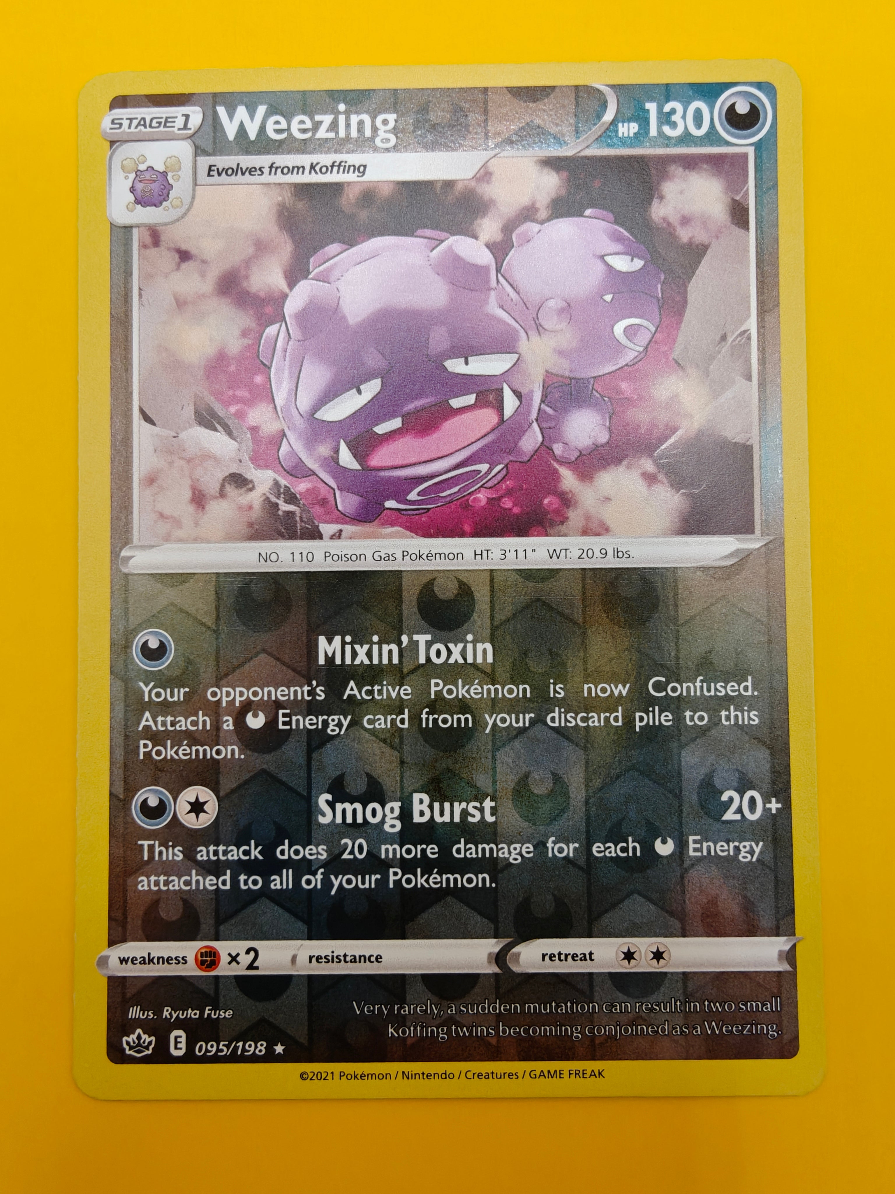 Weezing Reverse Holo - Chilling Reign