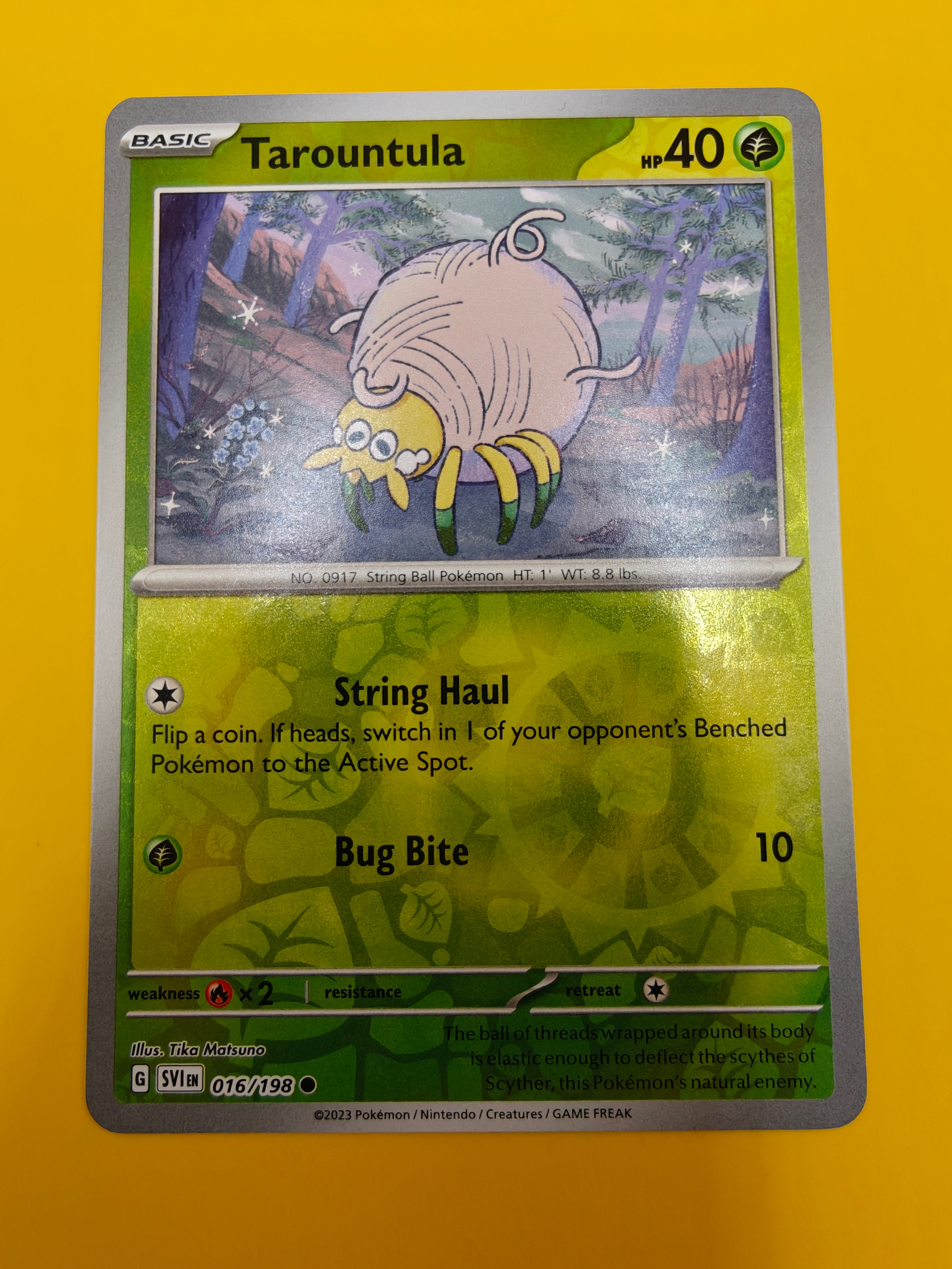 Tarountula Reverse Holo - Scarlet & Violet Base Set