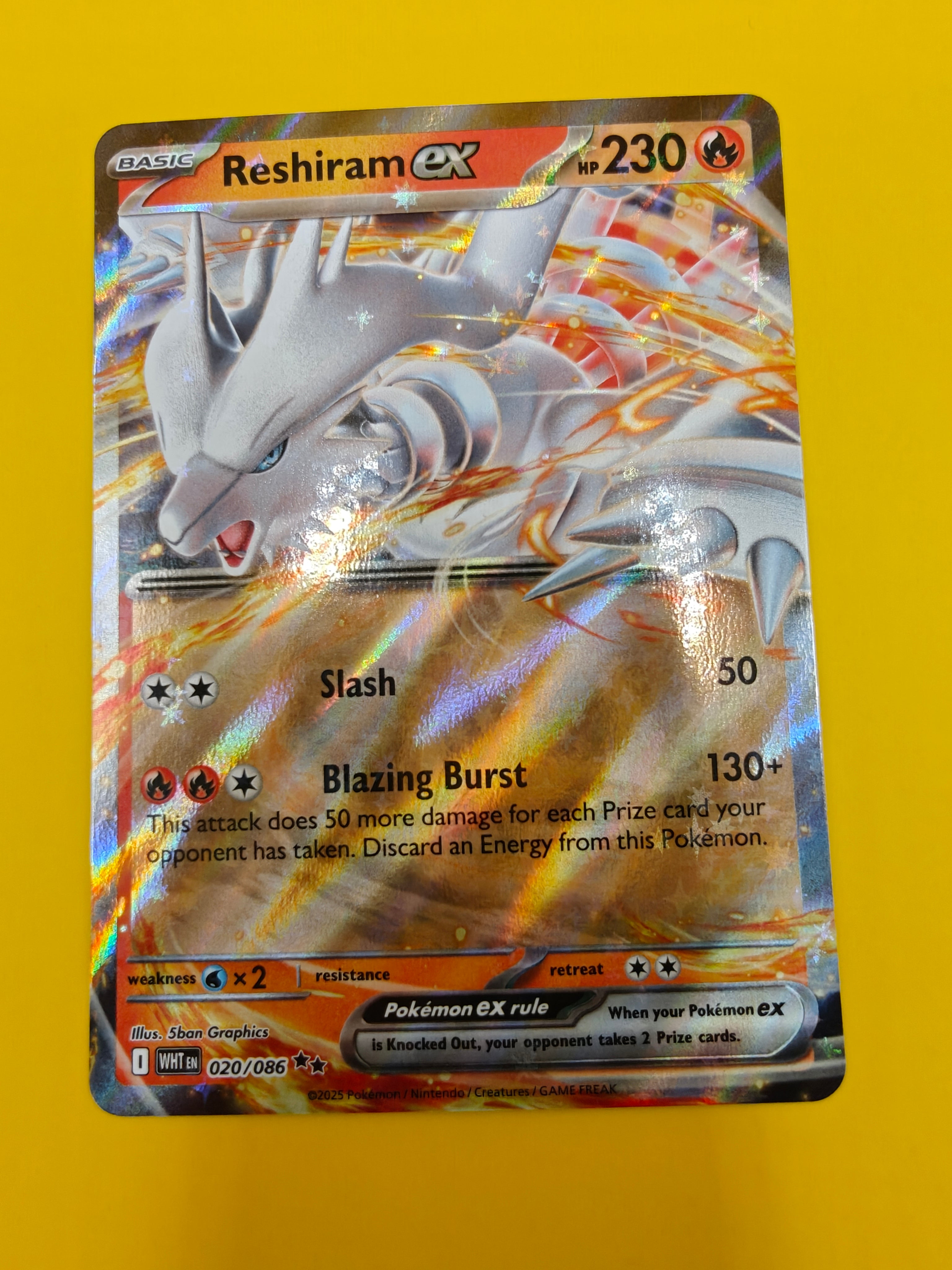 Reshiram ex - White Flare