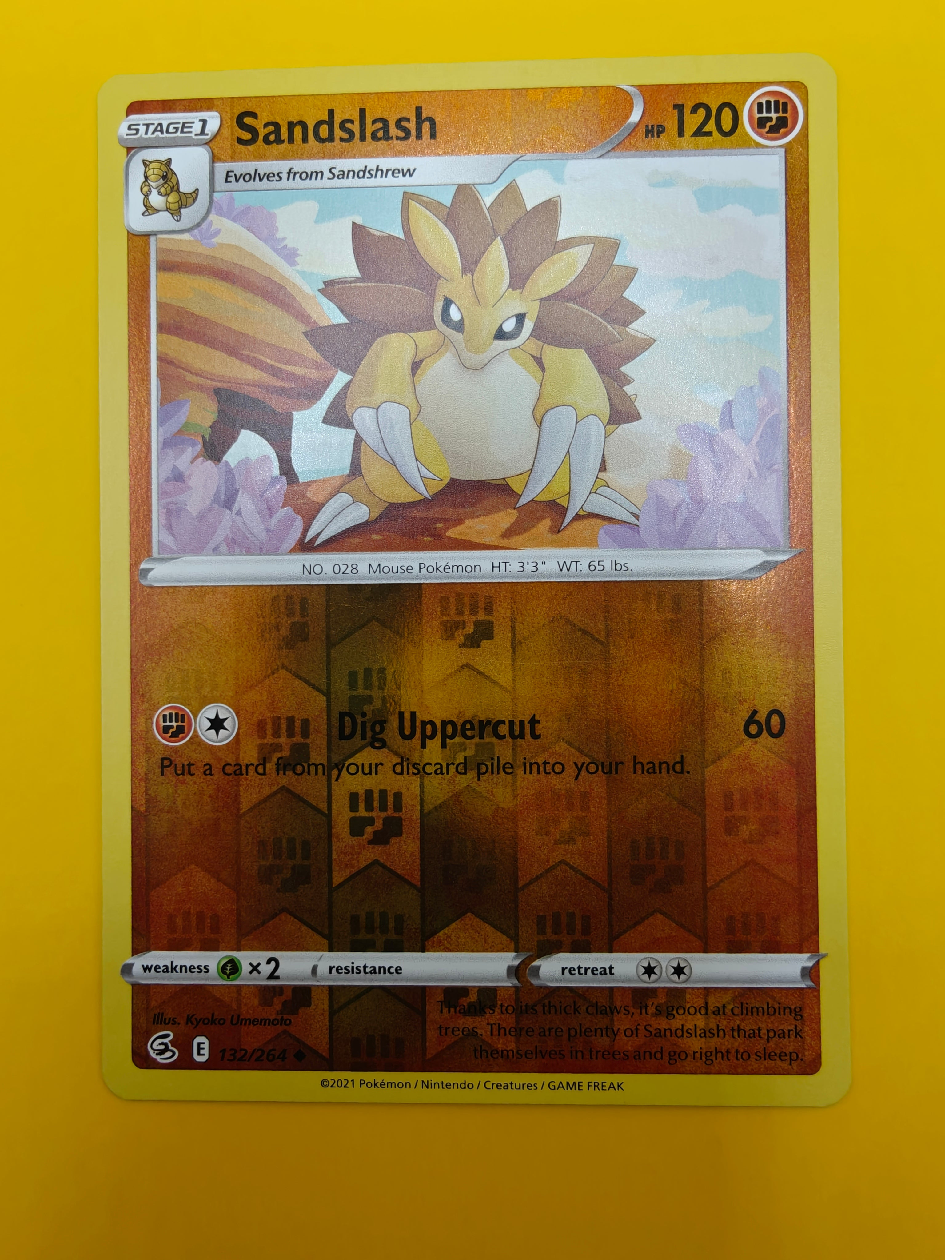 Sandslash Reverse Holo - Fusion Strike