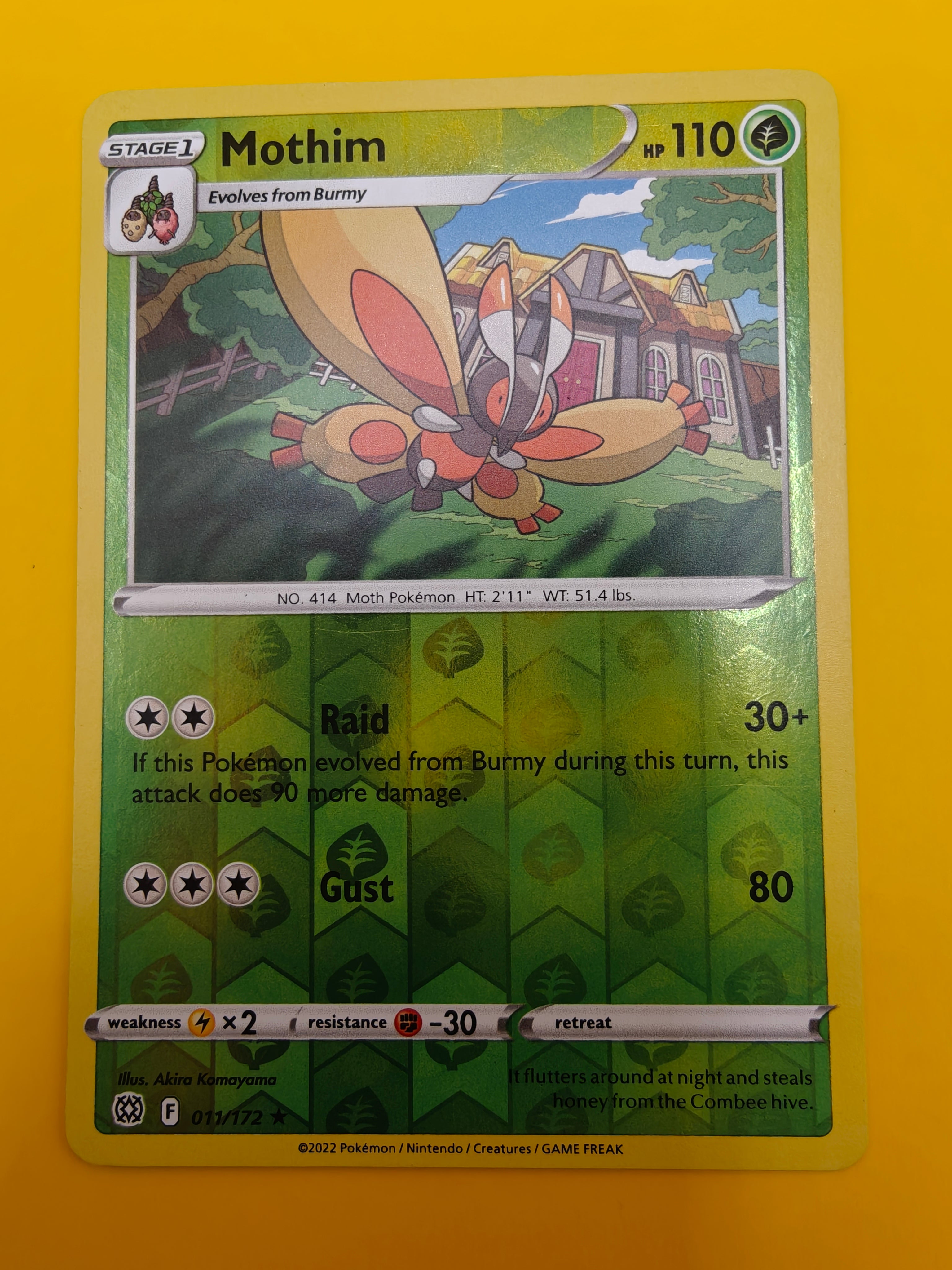 Mothim Reverse Holo - Brilliant Stars