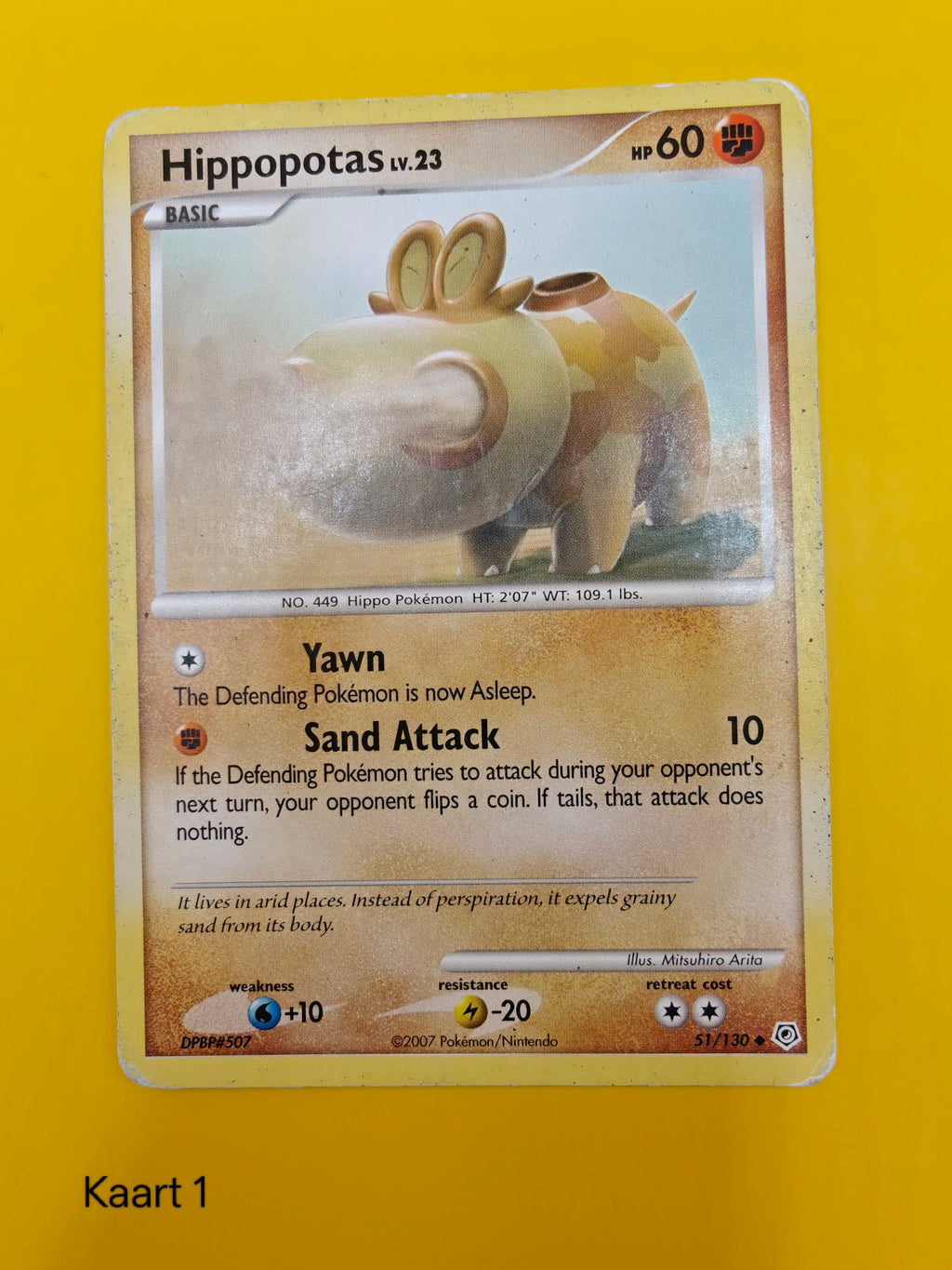 Hippopotas Lv.23 - Diamond & Pearl Base Set