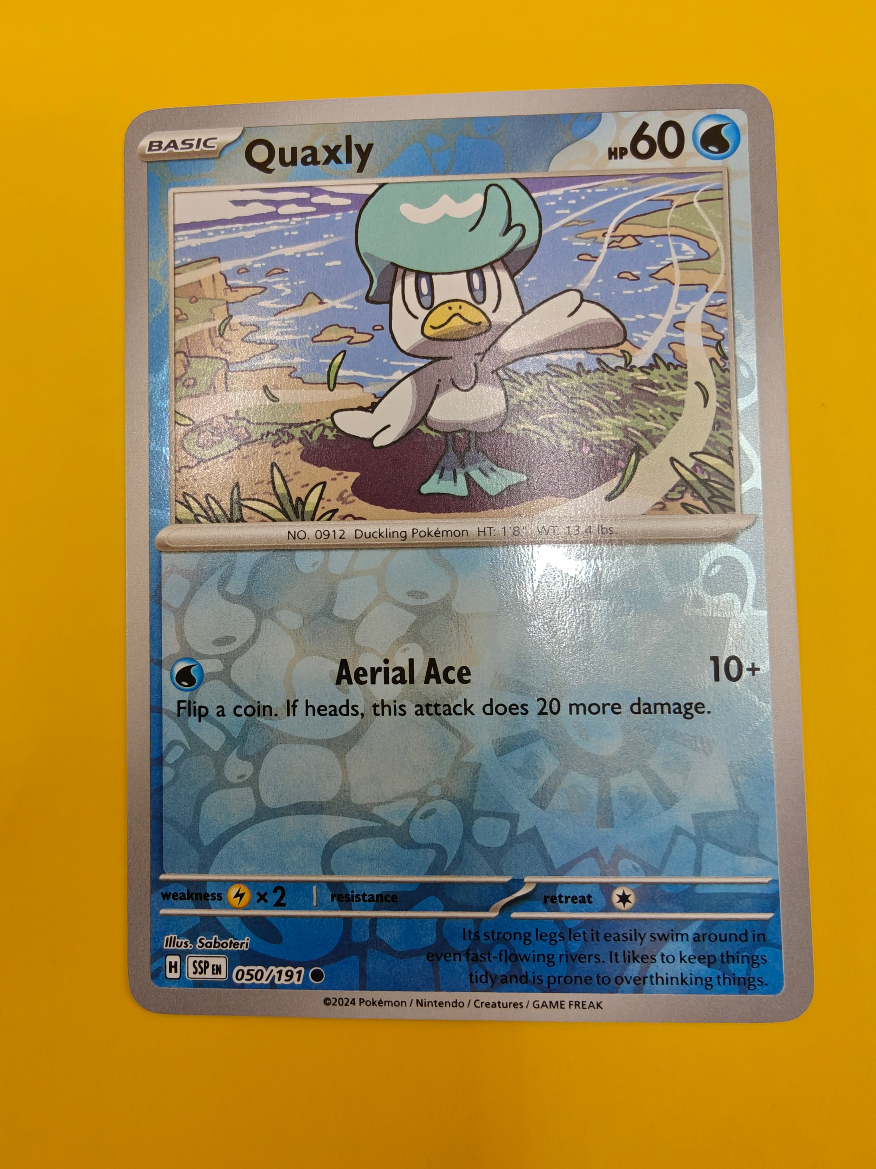 Quaxly Reverse Holo - Surging Sparks