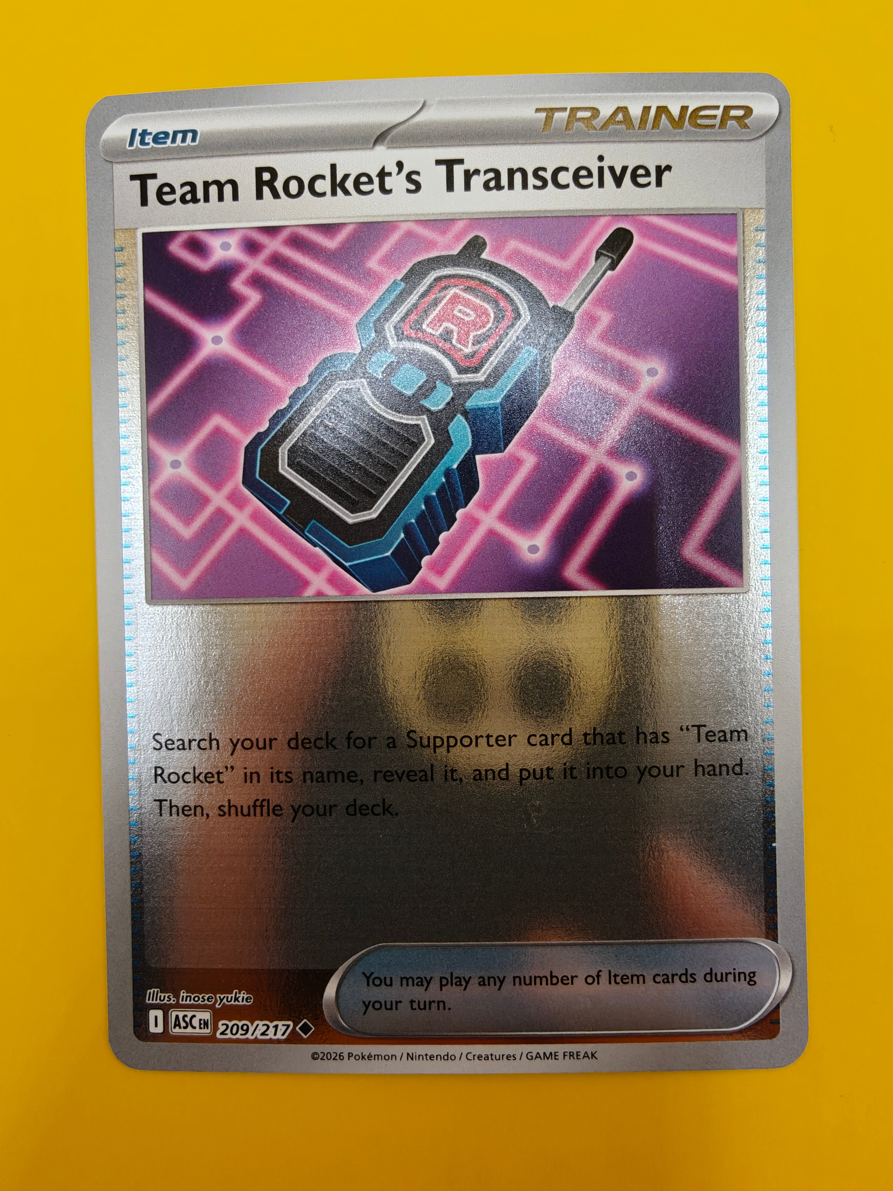 Team Rocket's Transceiver Reverse Holo - Ascended Heroes