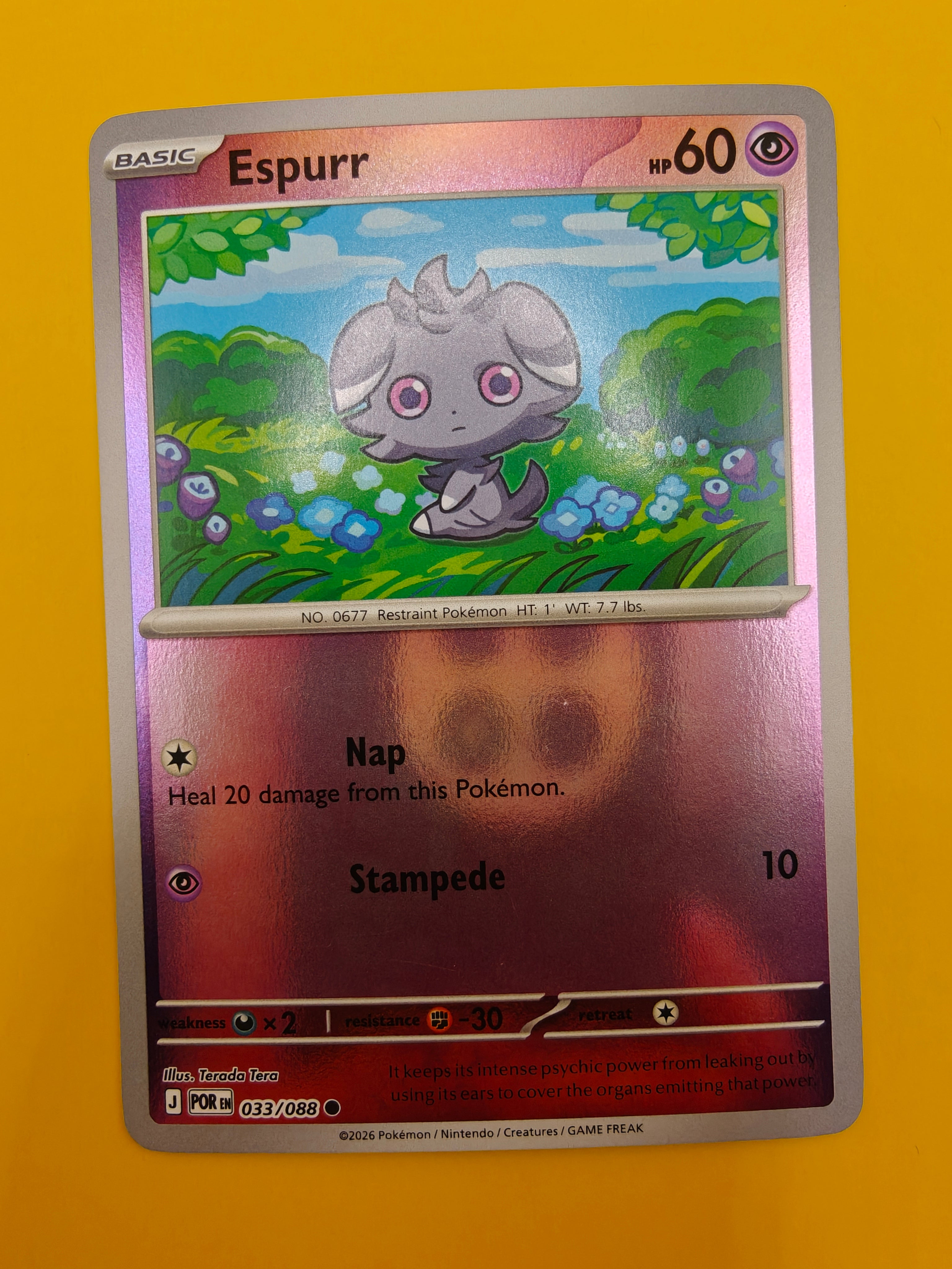 Espurr Reverse Holo - Perfect Order