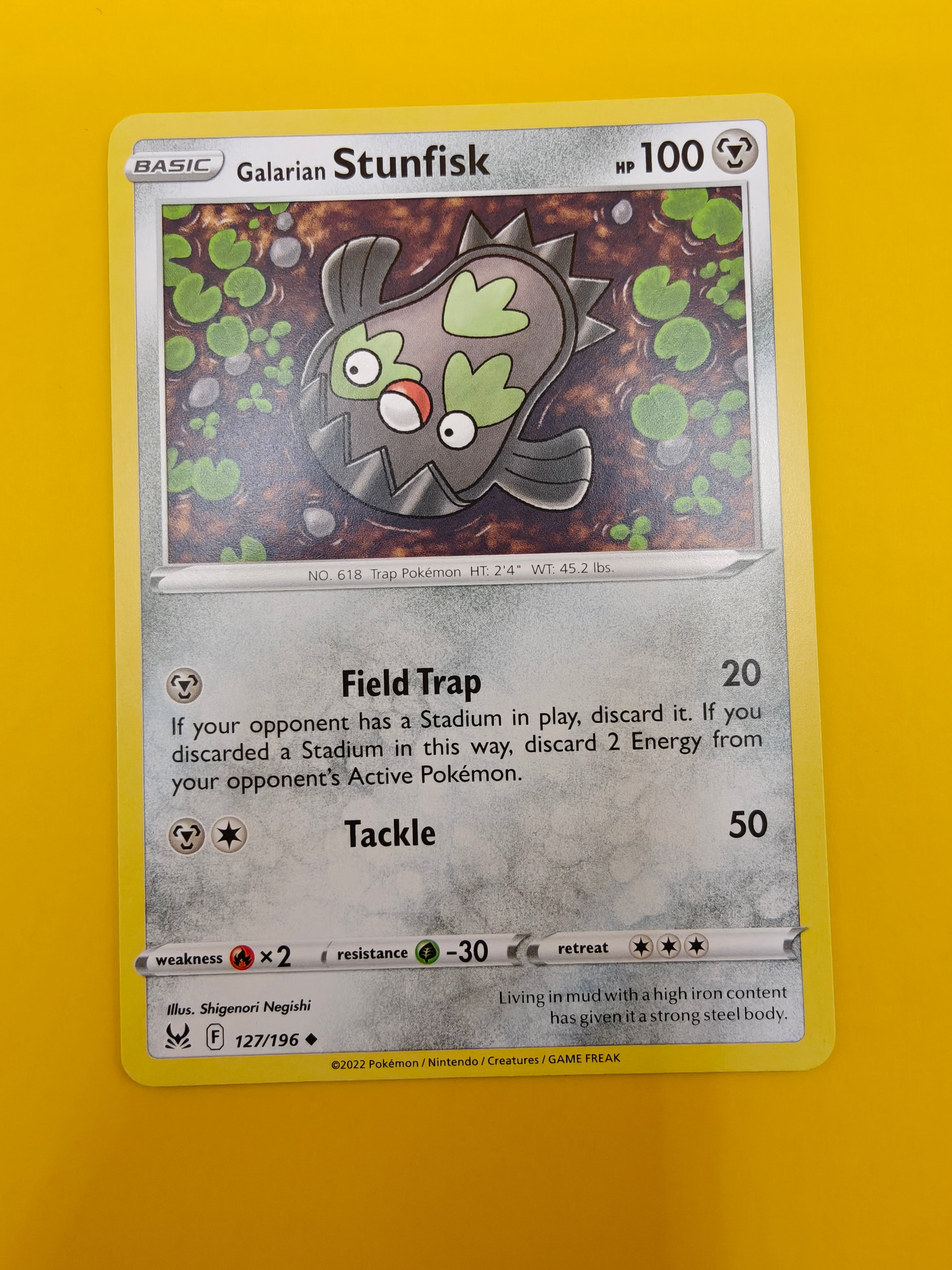 Galarian Stunfisk - Lost Origin