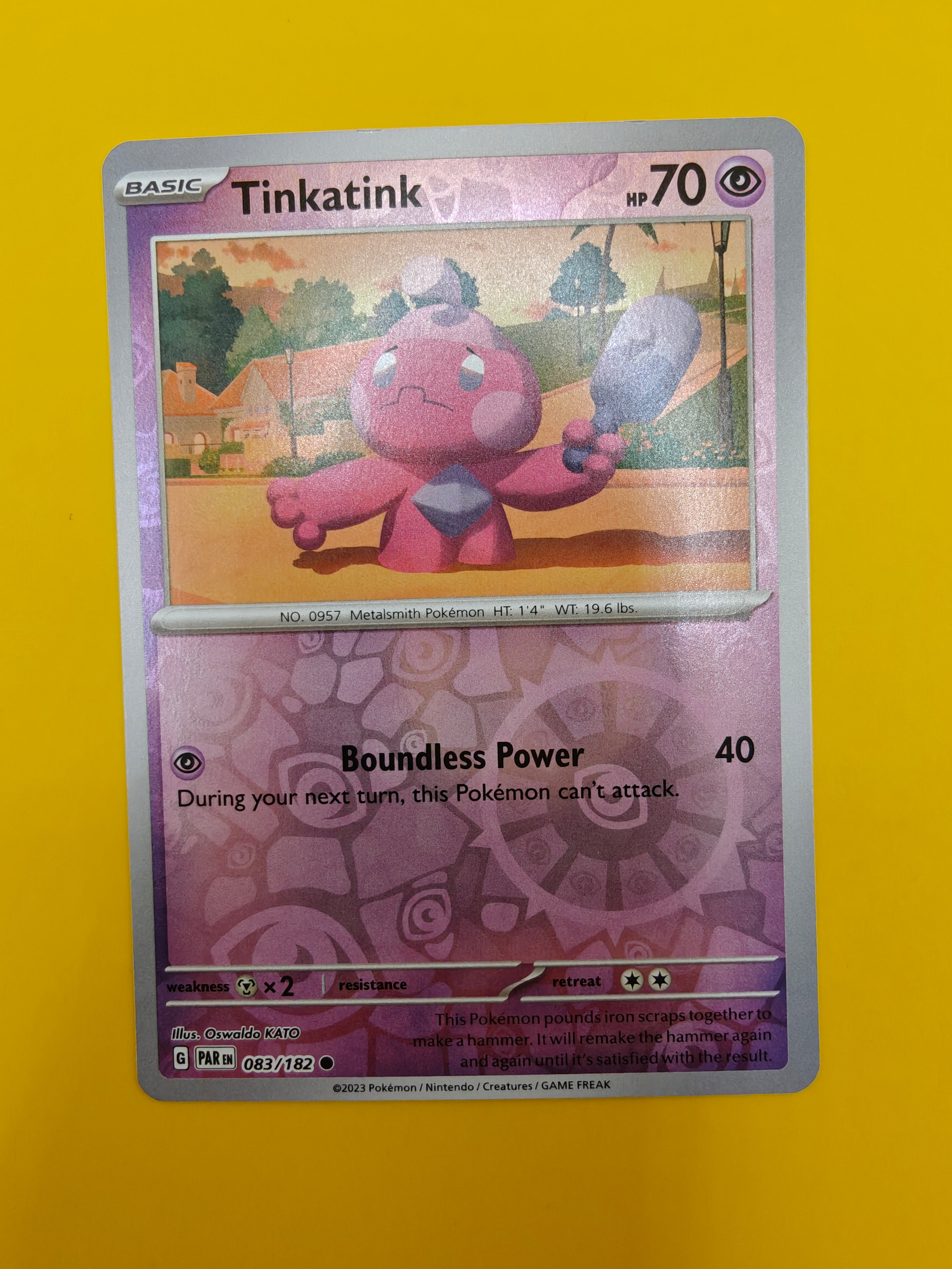 Tinkatink Reverse Holo - Paradox Rift