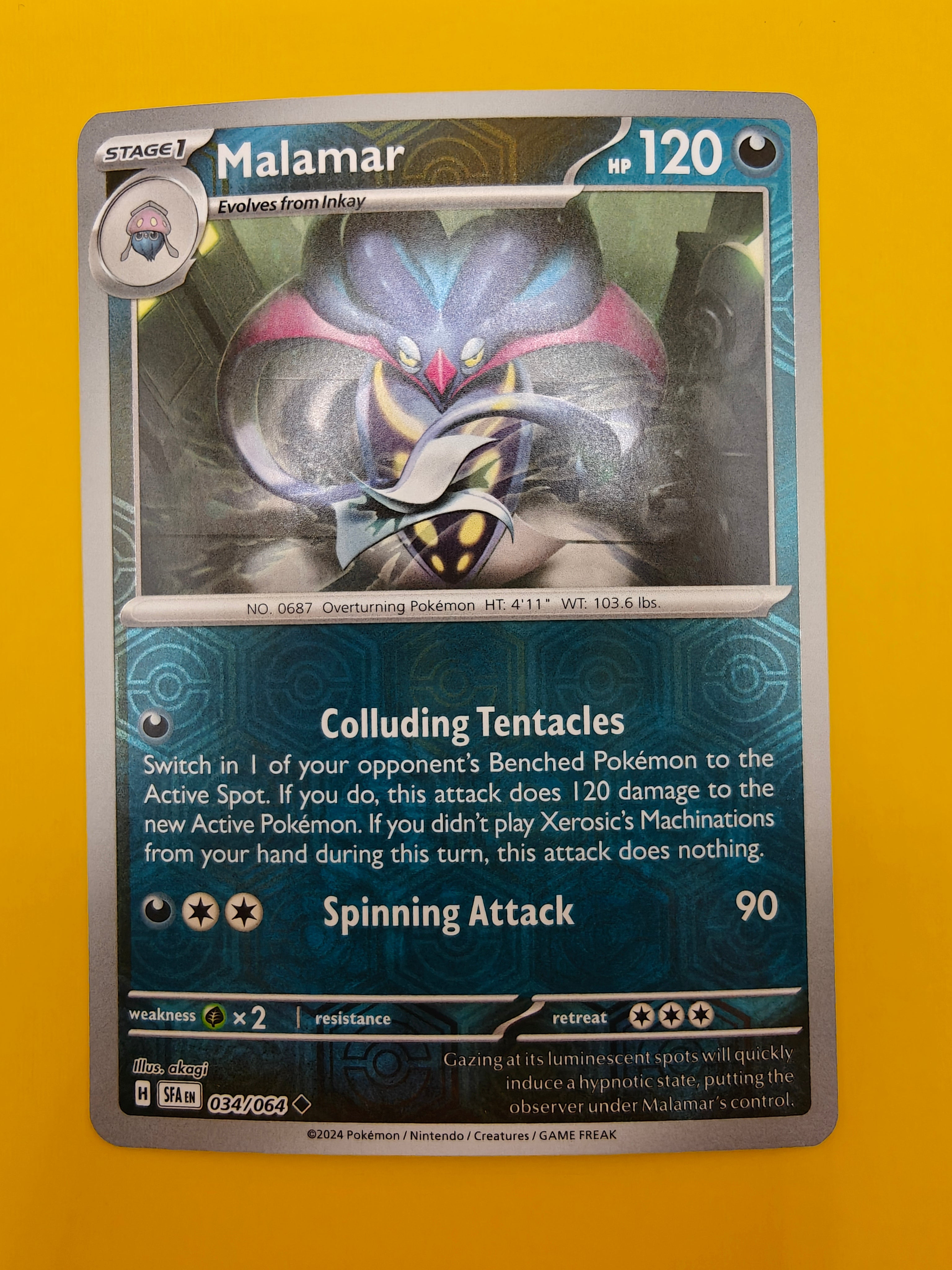 Malamar Reverse Holo - Shrouded Fable