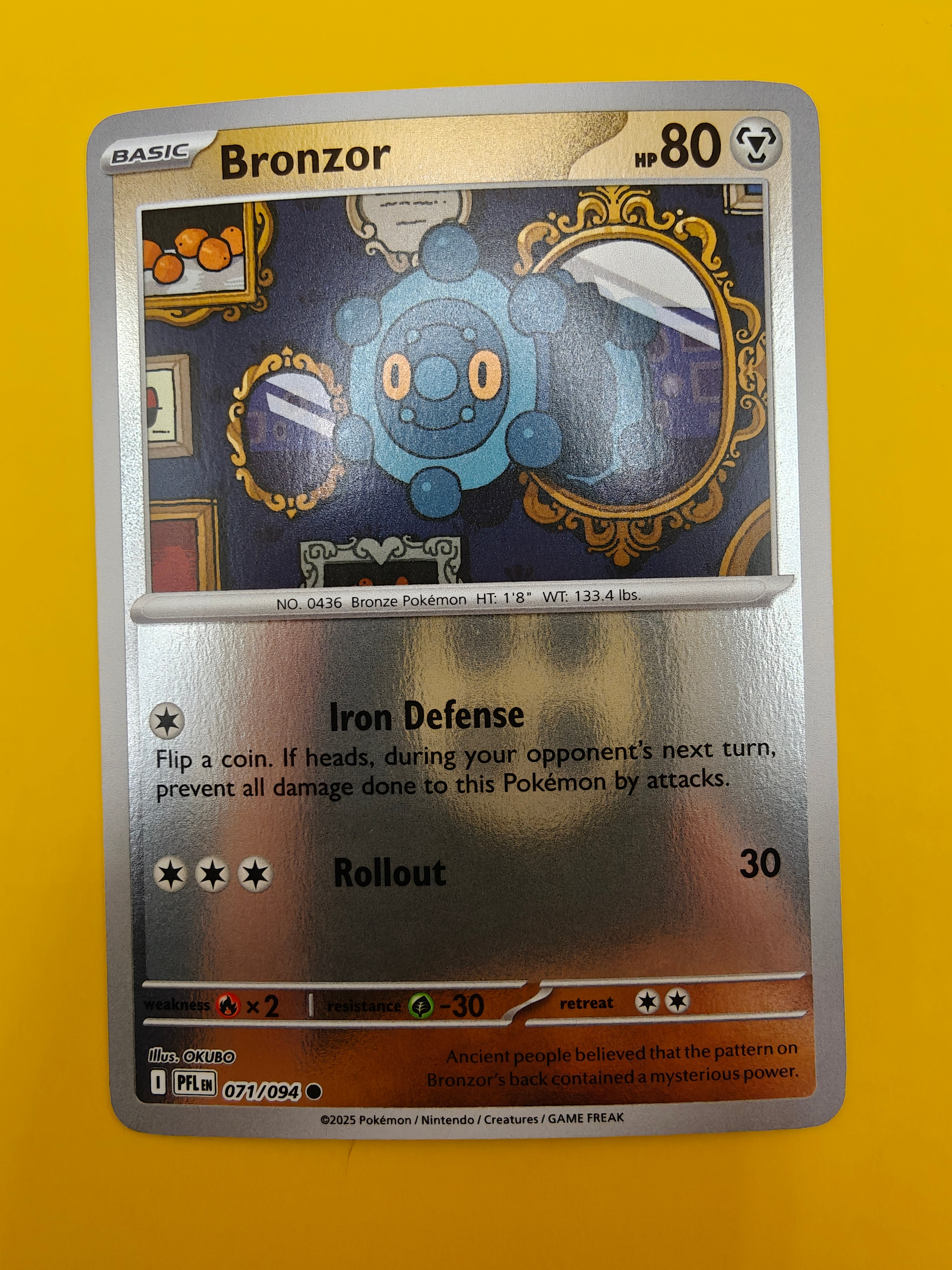 Bronzor Reverse Holo - Phantasmal Flames