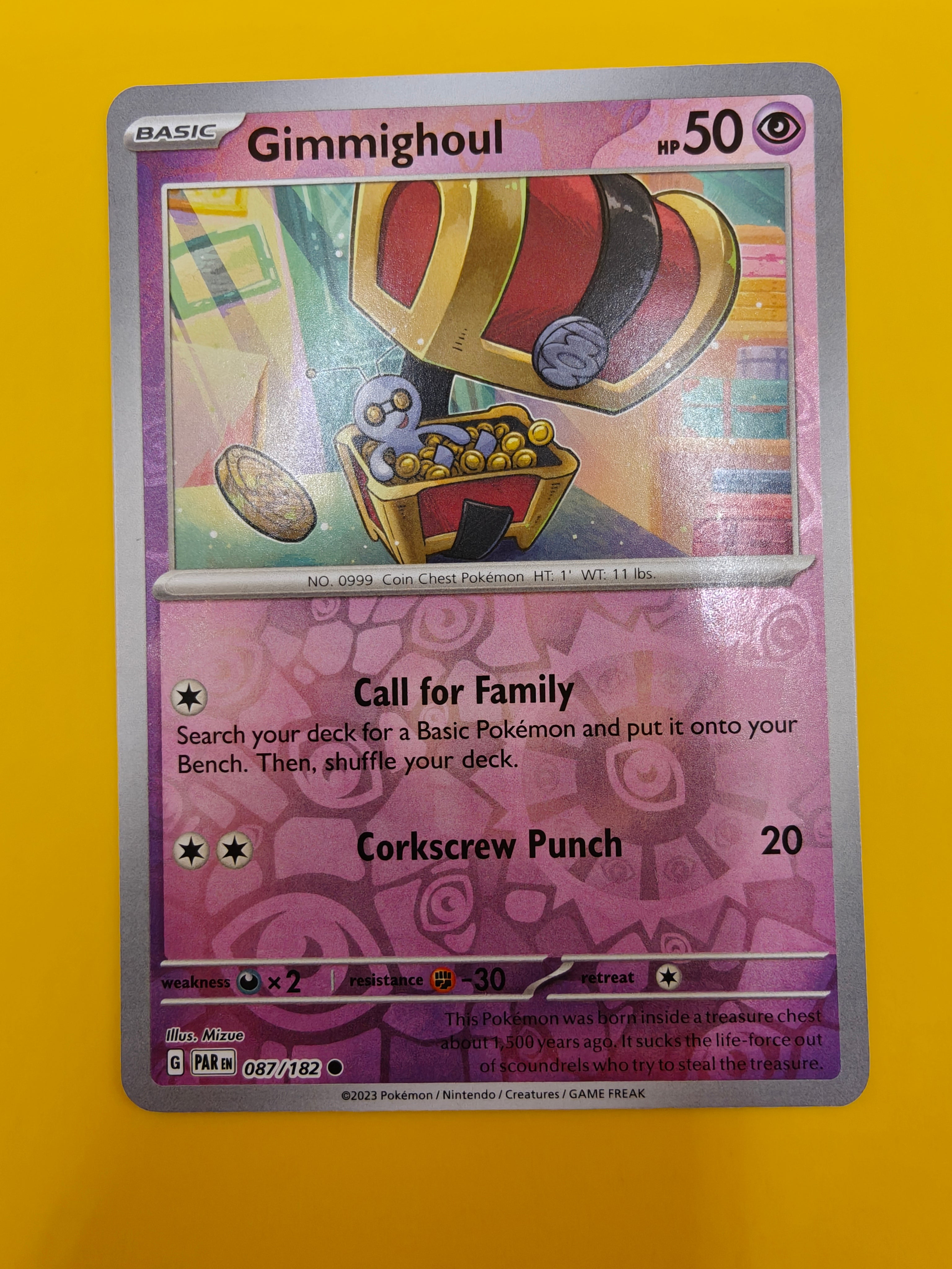 Gimmighoul Reverse Holo - Paradox Rift