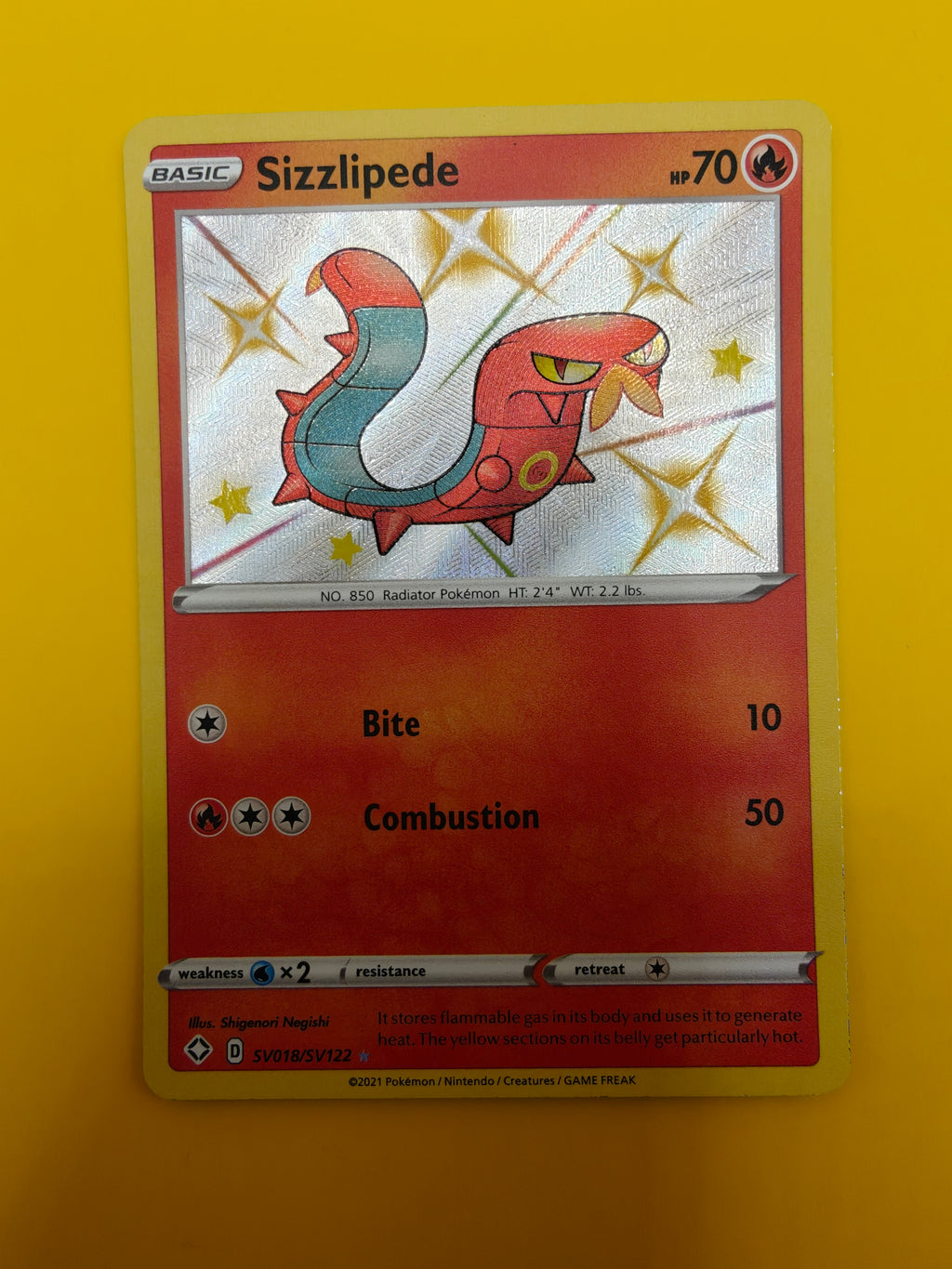 Sizzlipede Shiny - Shining Fates