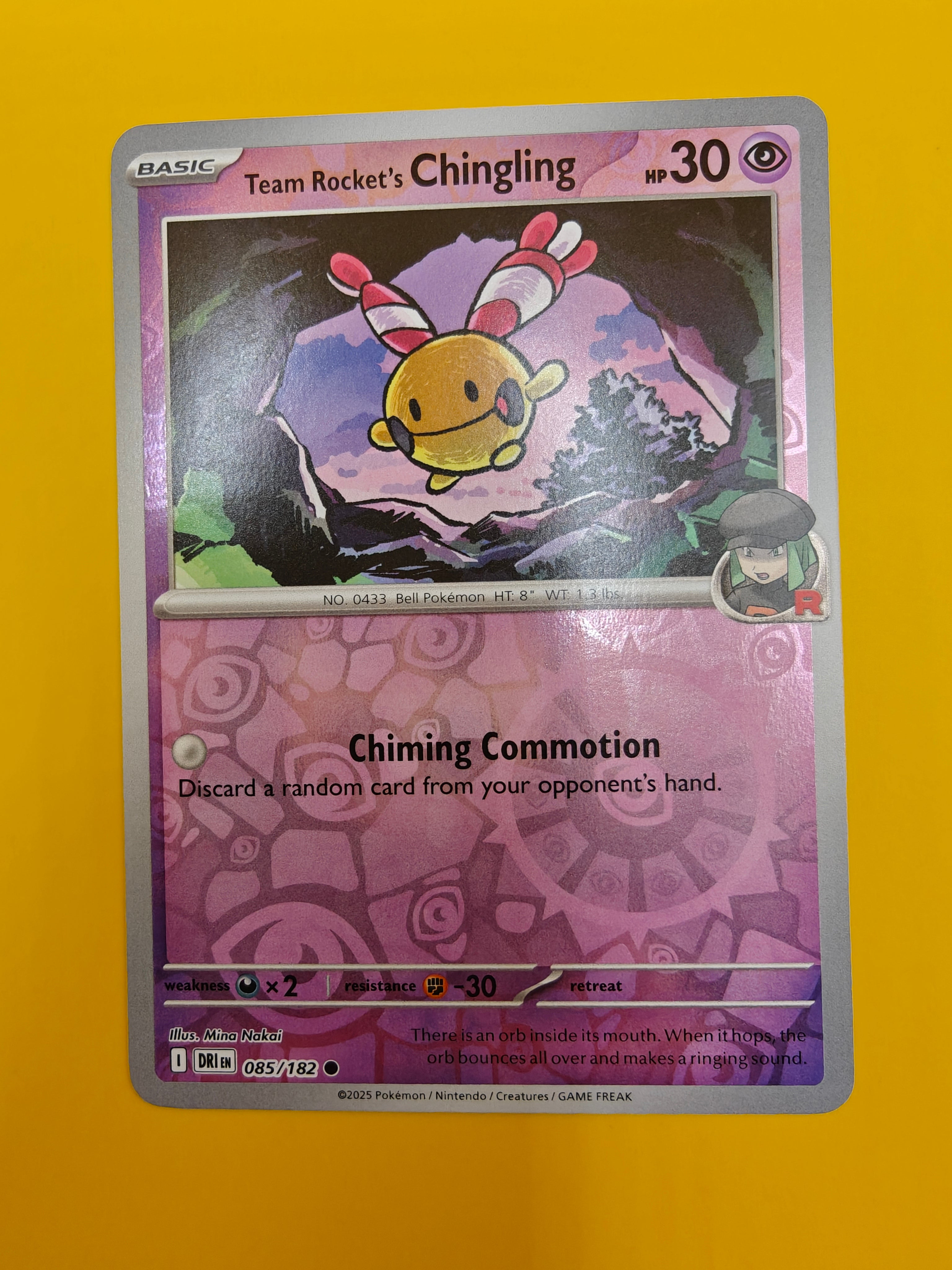 Team Rocket's Chingling Reverse Holo - Destined Rivals