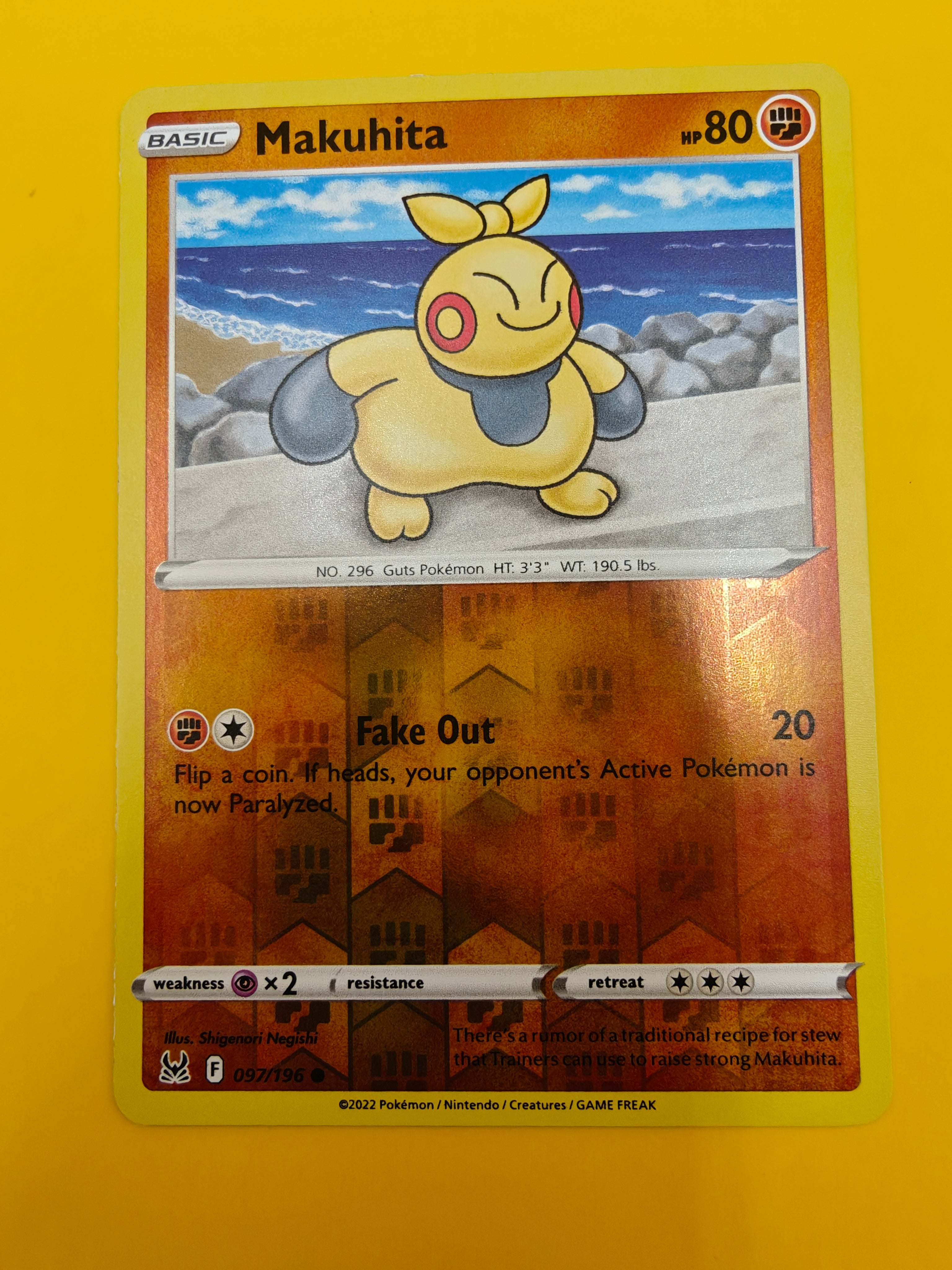 Makuhita Reverse Holo - Lost Origin