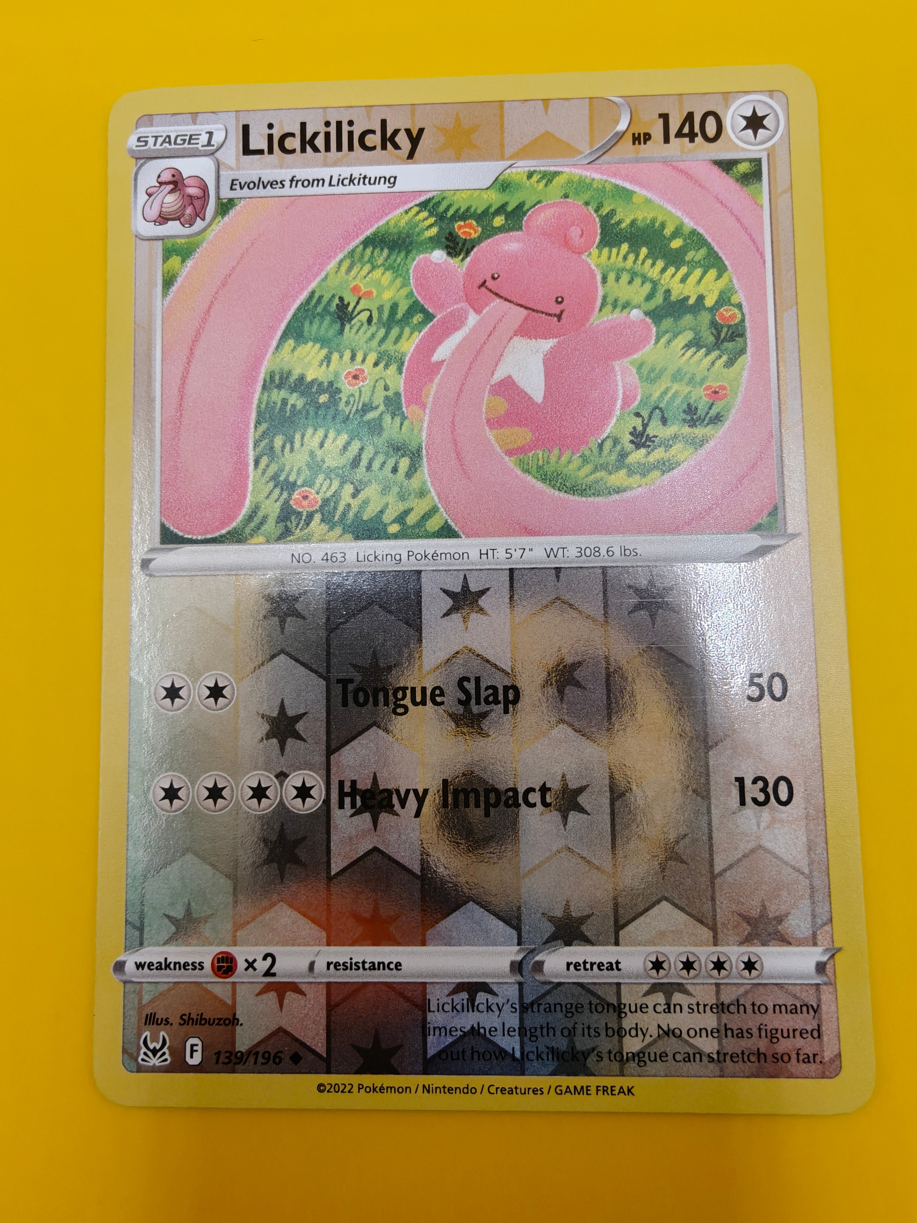 Lickilicky Reverse Holo - Lost Origin