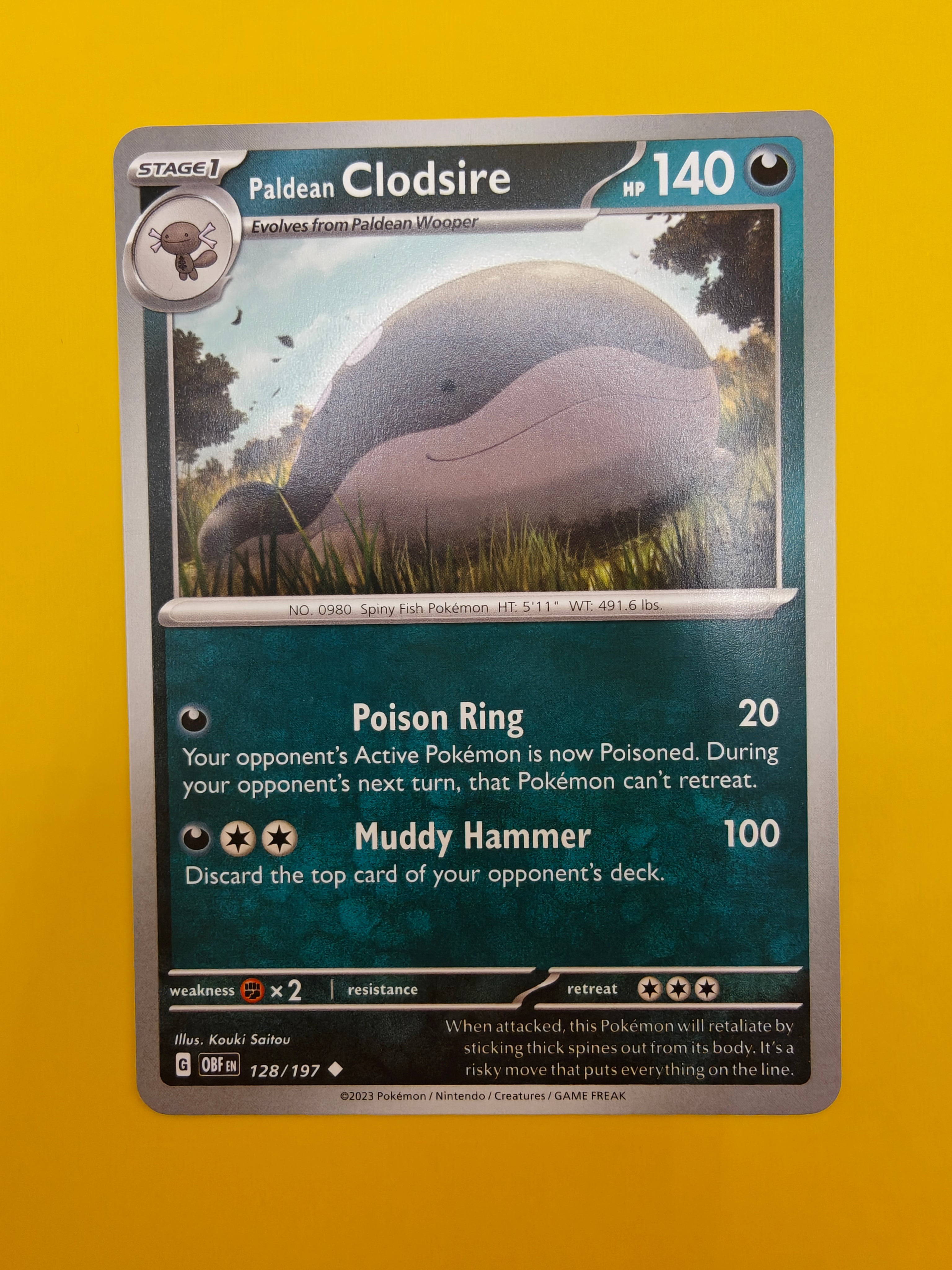 Paldean Clodsire - Obsidian Flames