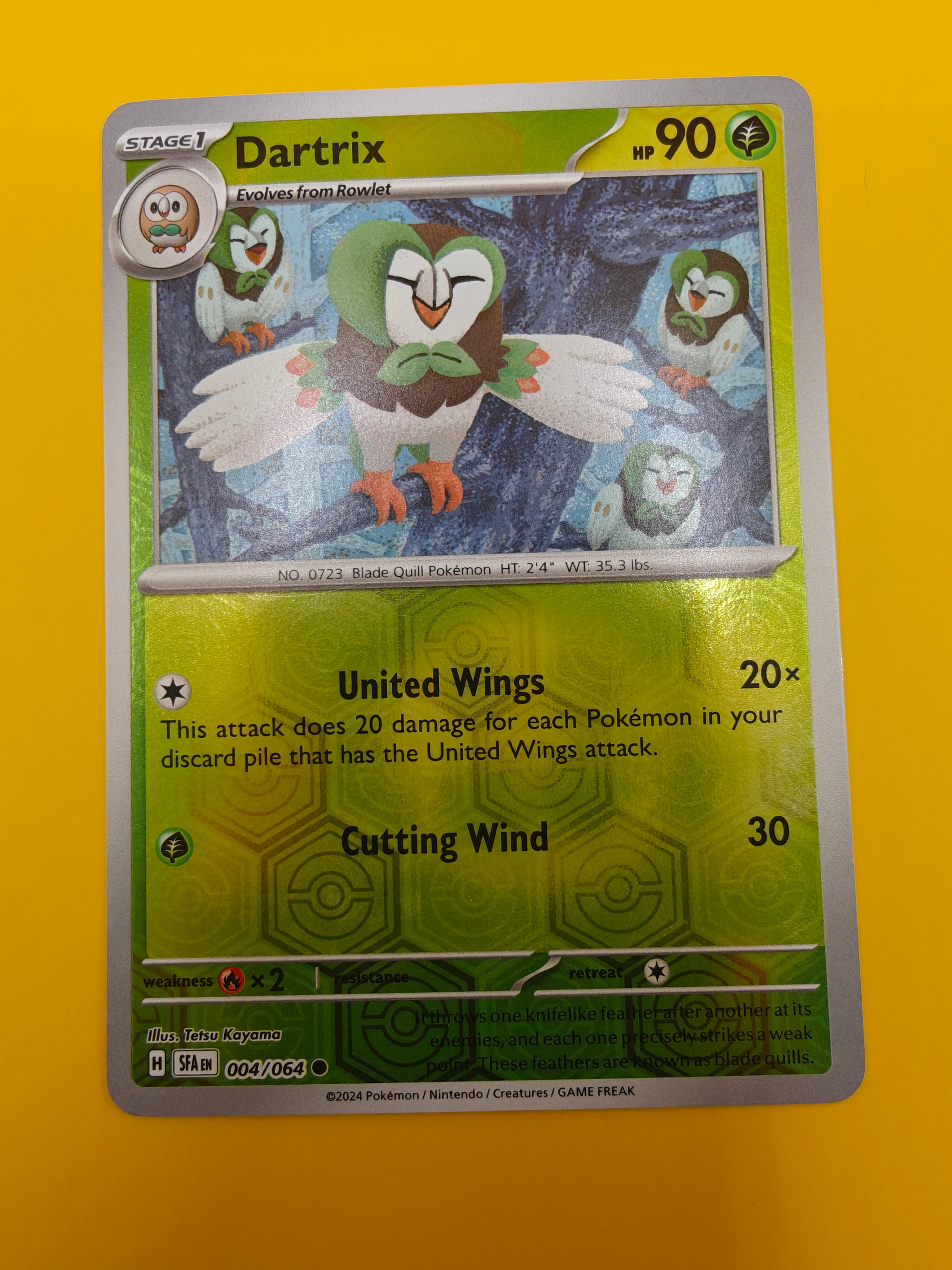 Dartrix Reverse Holo - Shrouded Fable