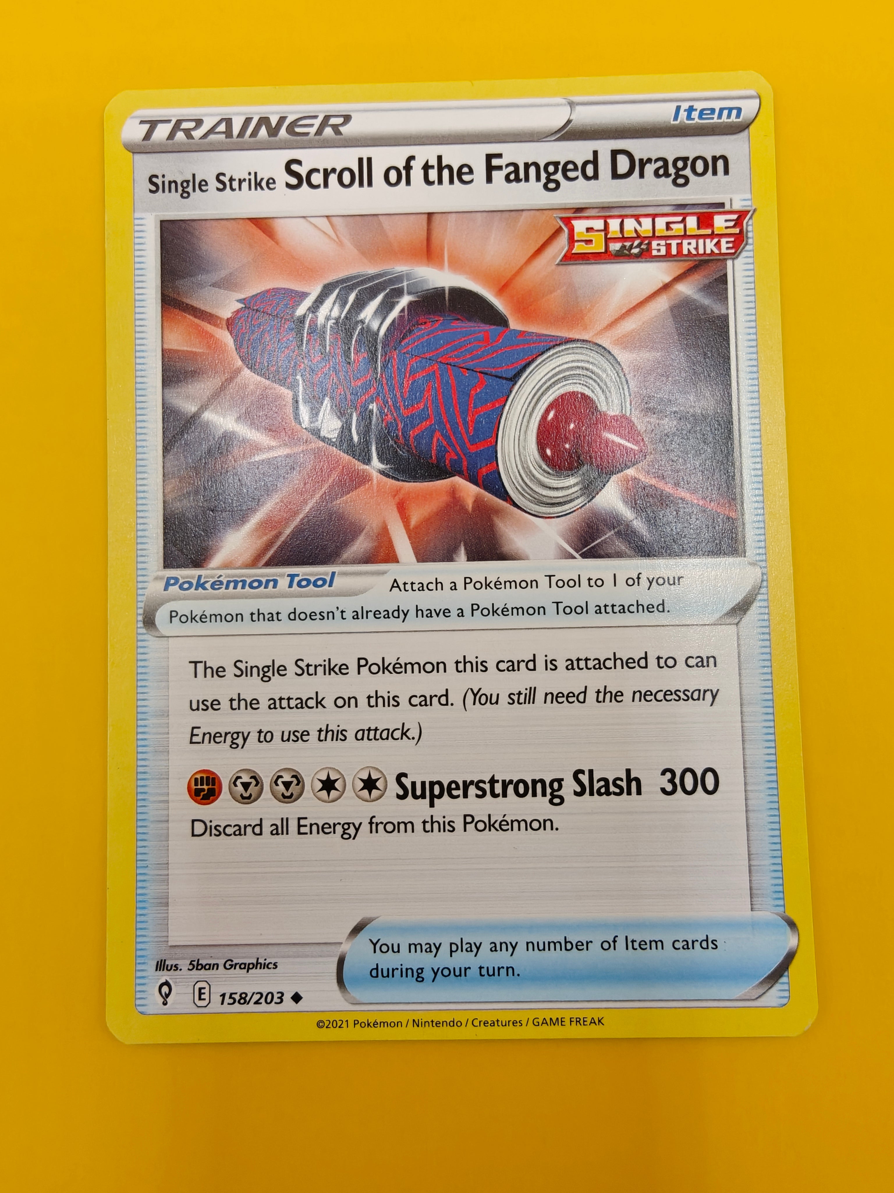 Single Strike Scroll of the Fanged Dragon - Evolving Skies