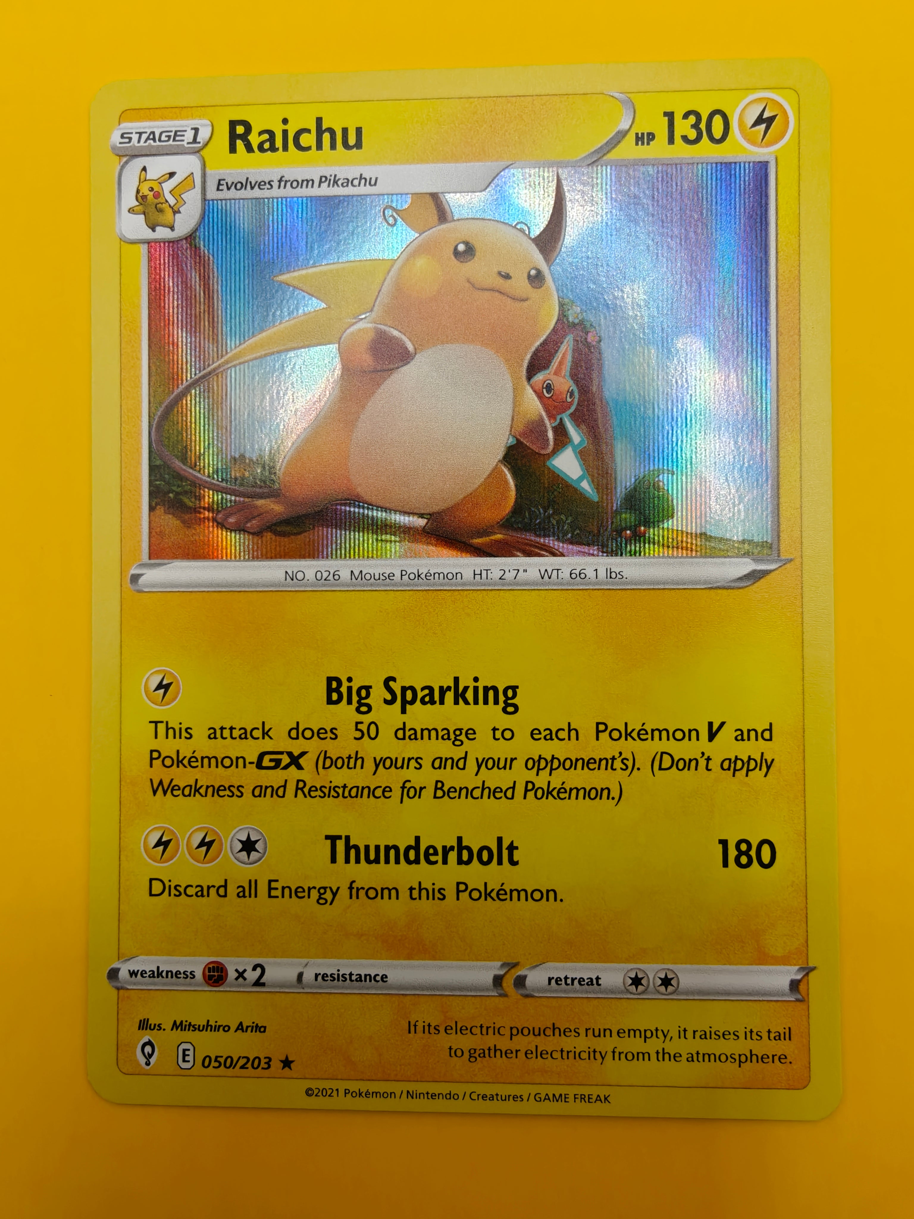 Raichu Holo - Evolving Skies