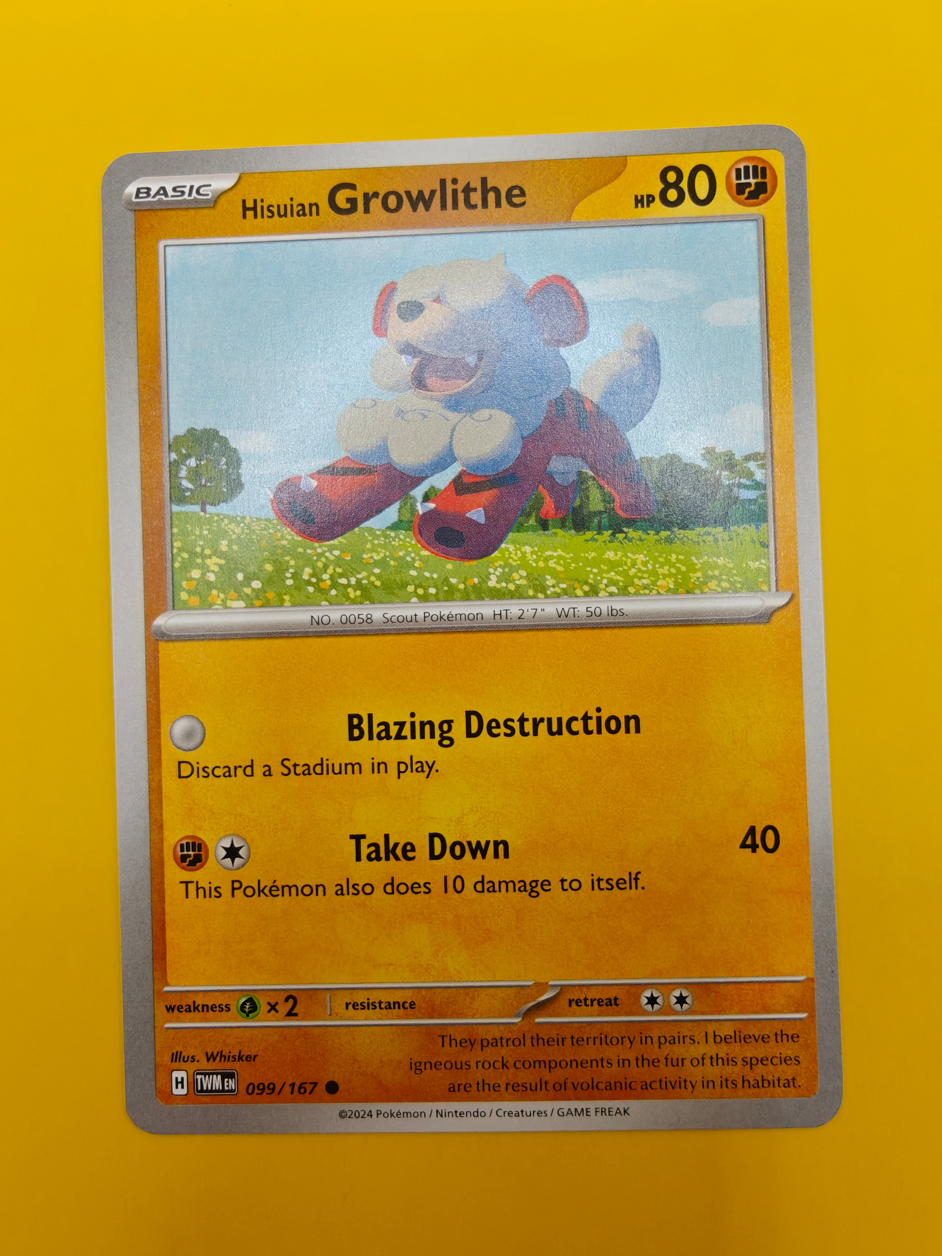 Hisuian Growlithe - Twilight Masquerade