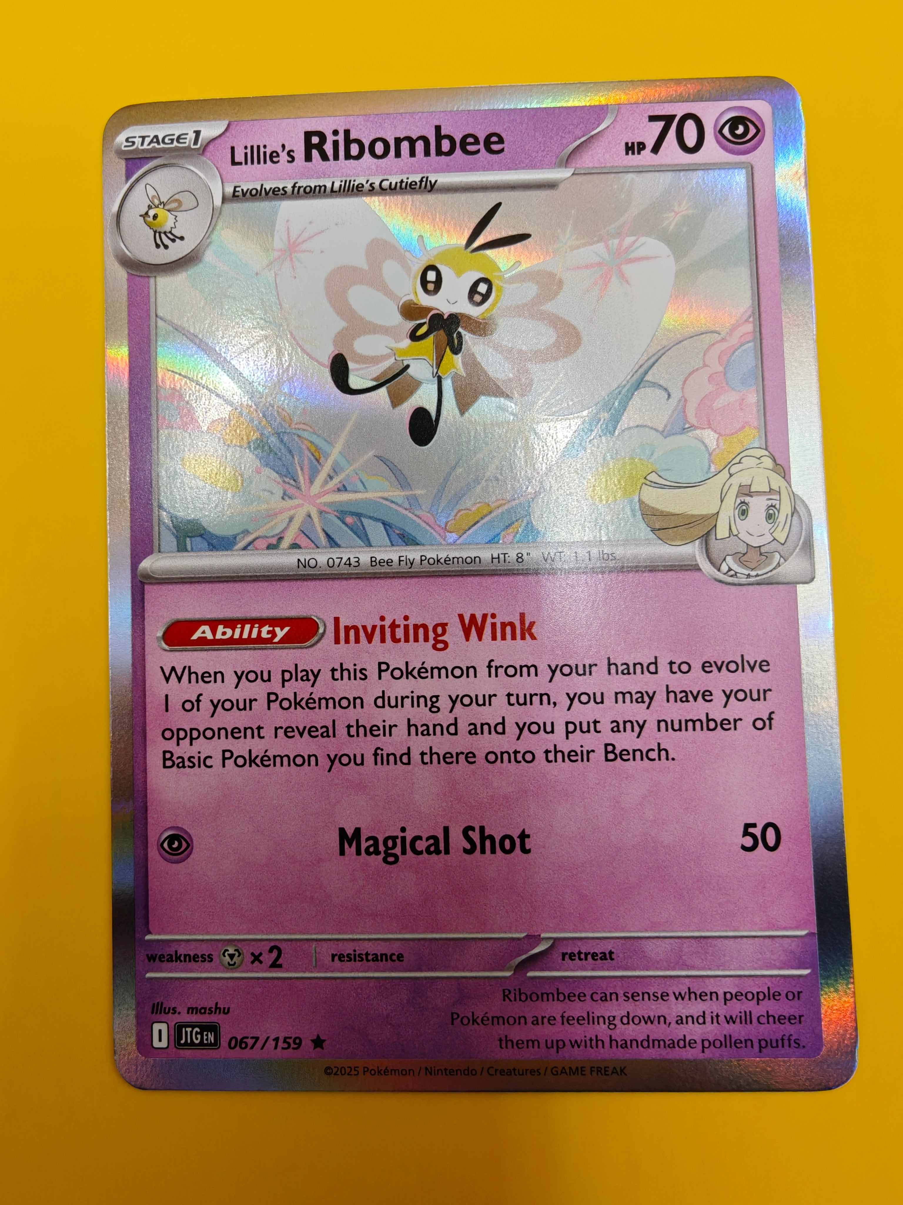Lillie's Ribombee Holo - Journey Together