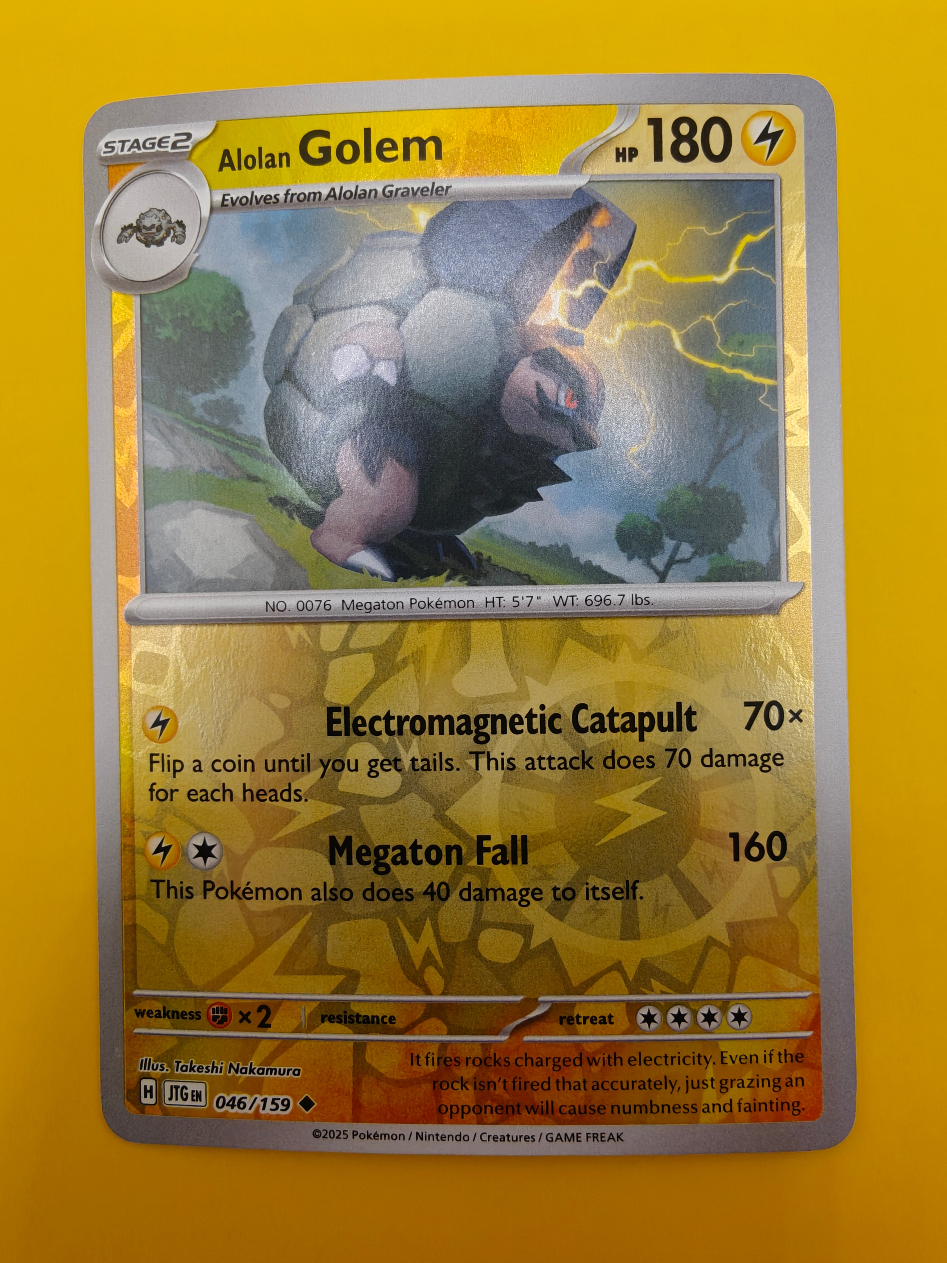 Alolan Golem Reverse Holo - Journey Together