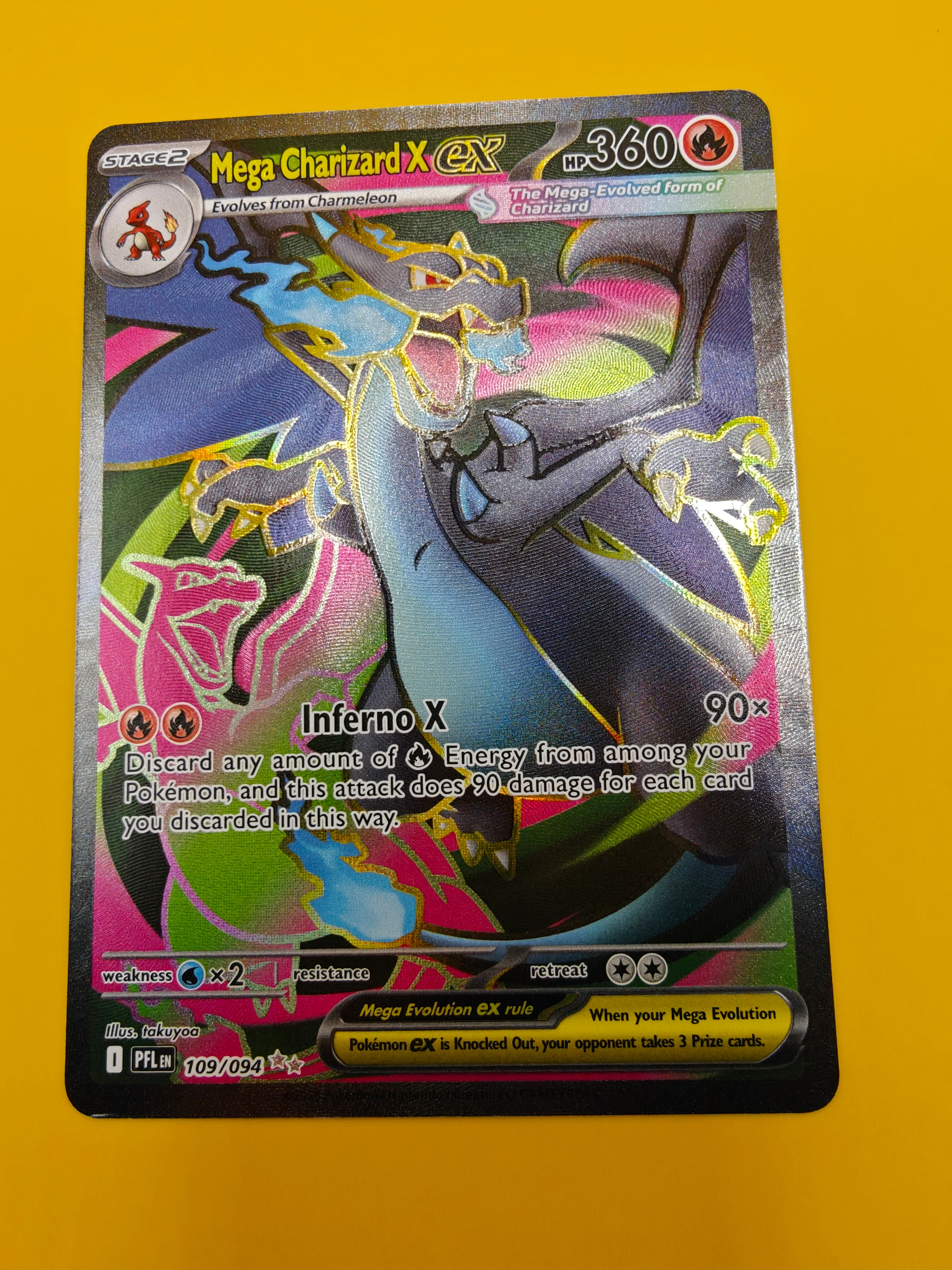 Mega Charizard X ex Full Art - Phantasmal Flames