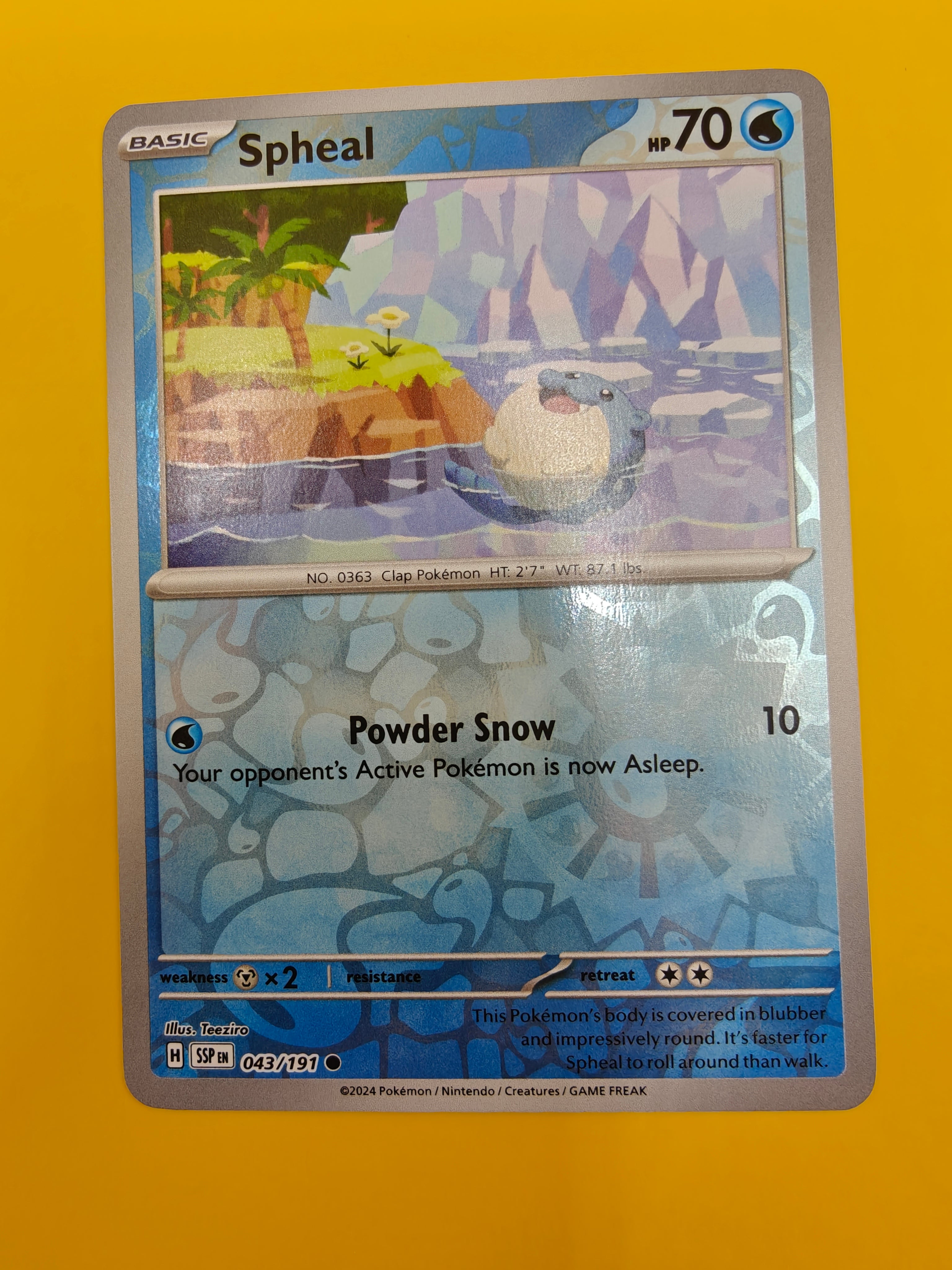 Spheal Reverse Holo - Surging Sparks