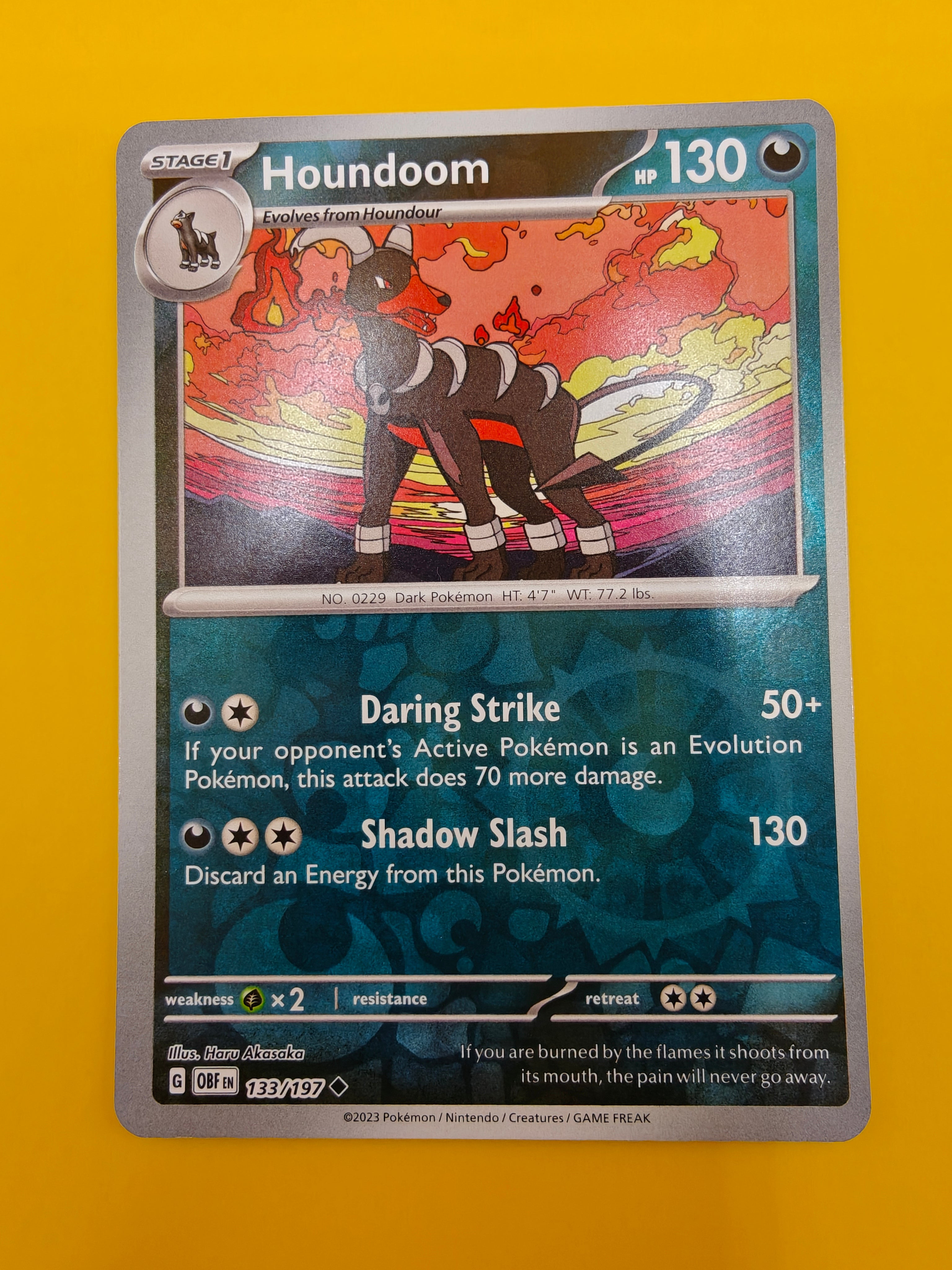 Houndoom Reverse Holo - Obsidian Flames