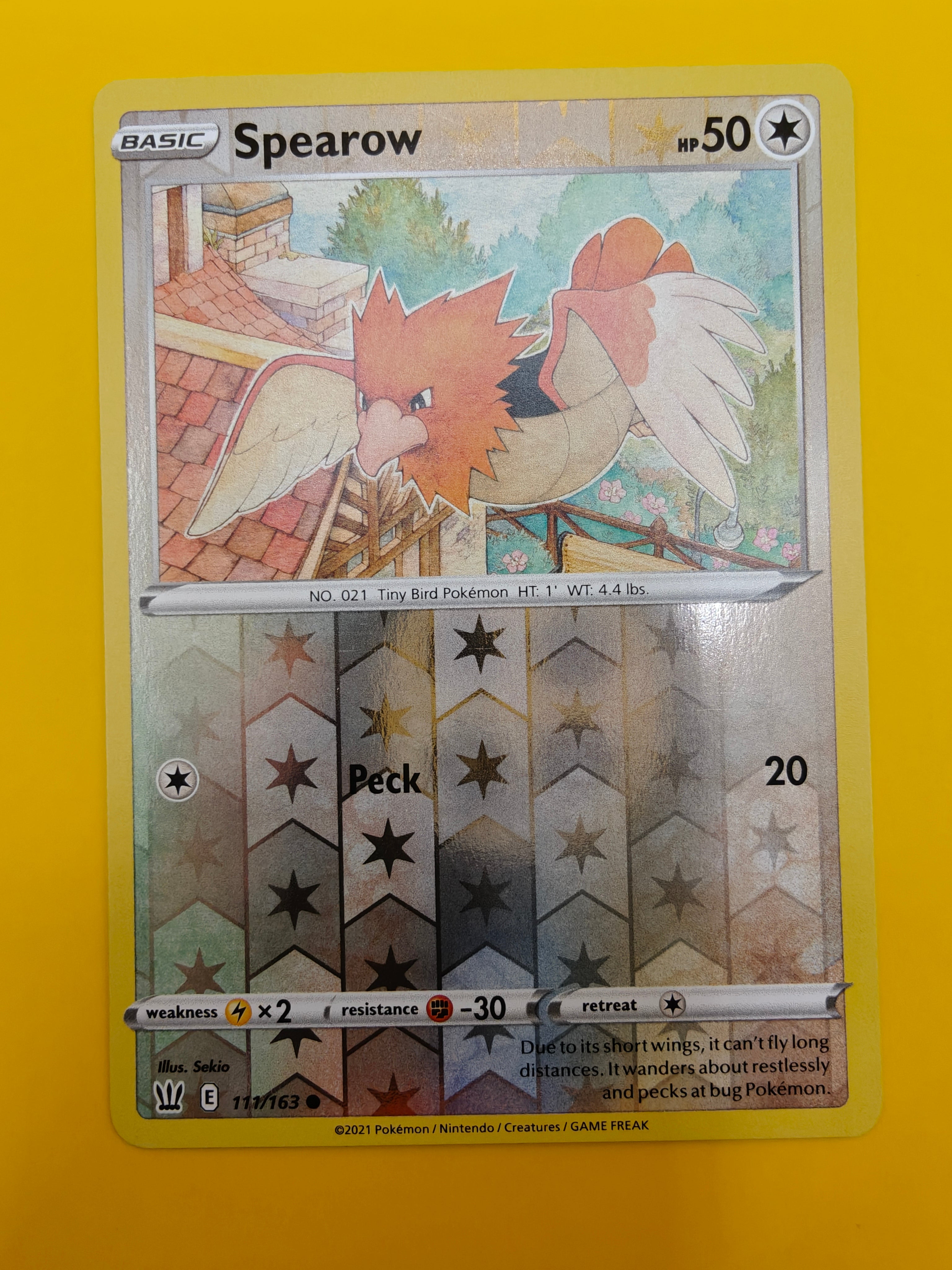 Spearow Reverse Holo - Battle Styles