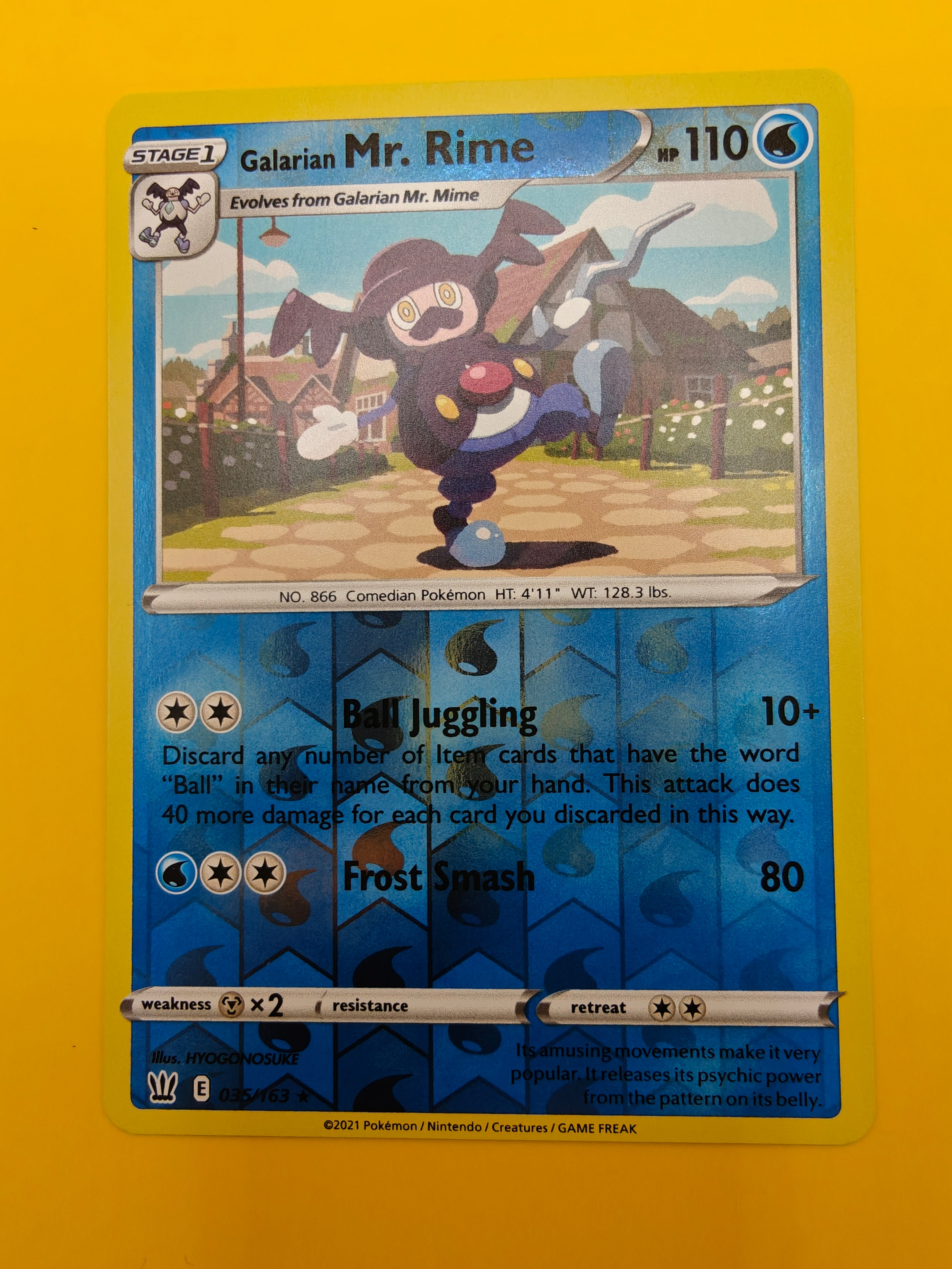 Galarian Mr. Rime Reverse Holo - Battle Styles