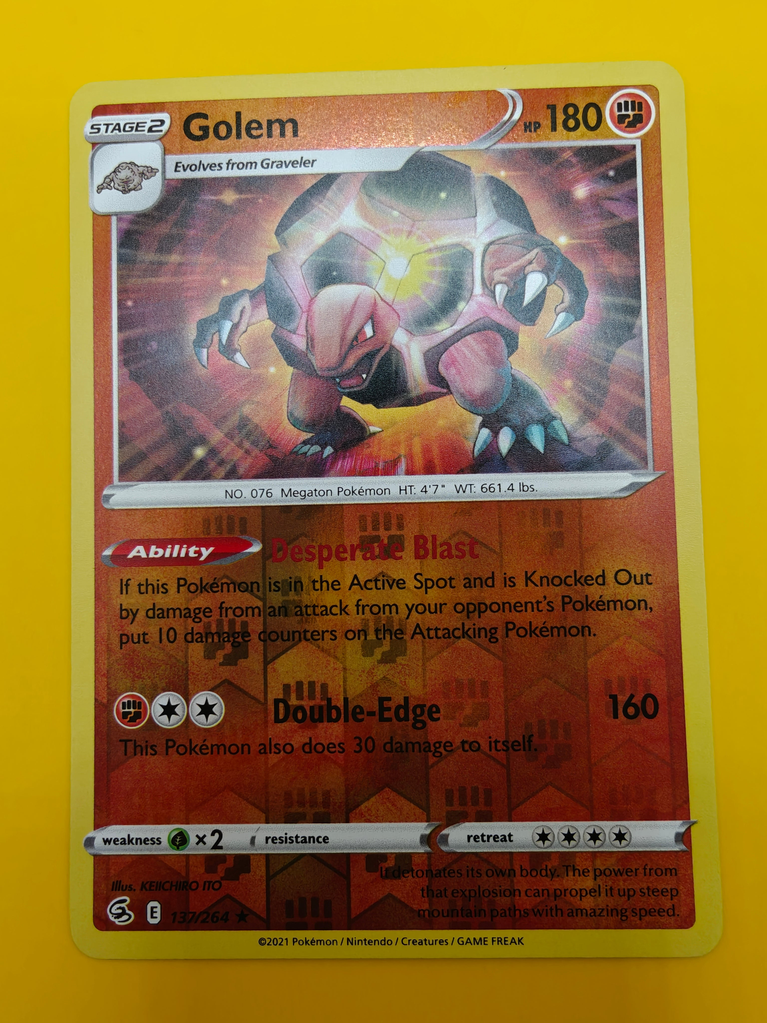 Golem Reverse Holo - Fusion Strike