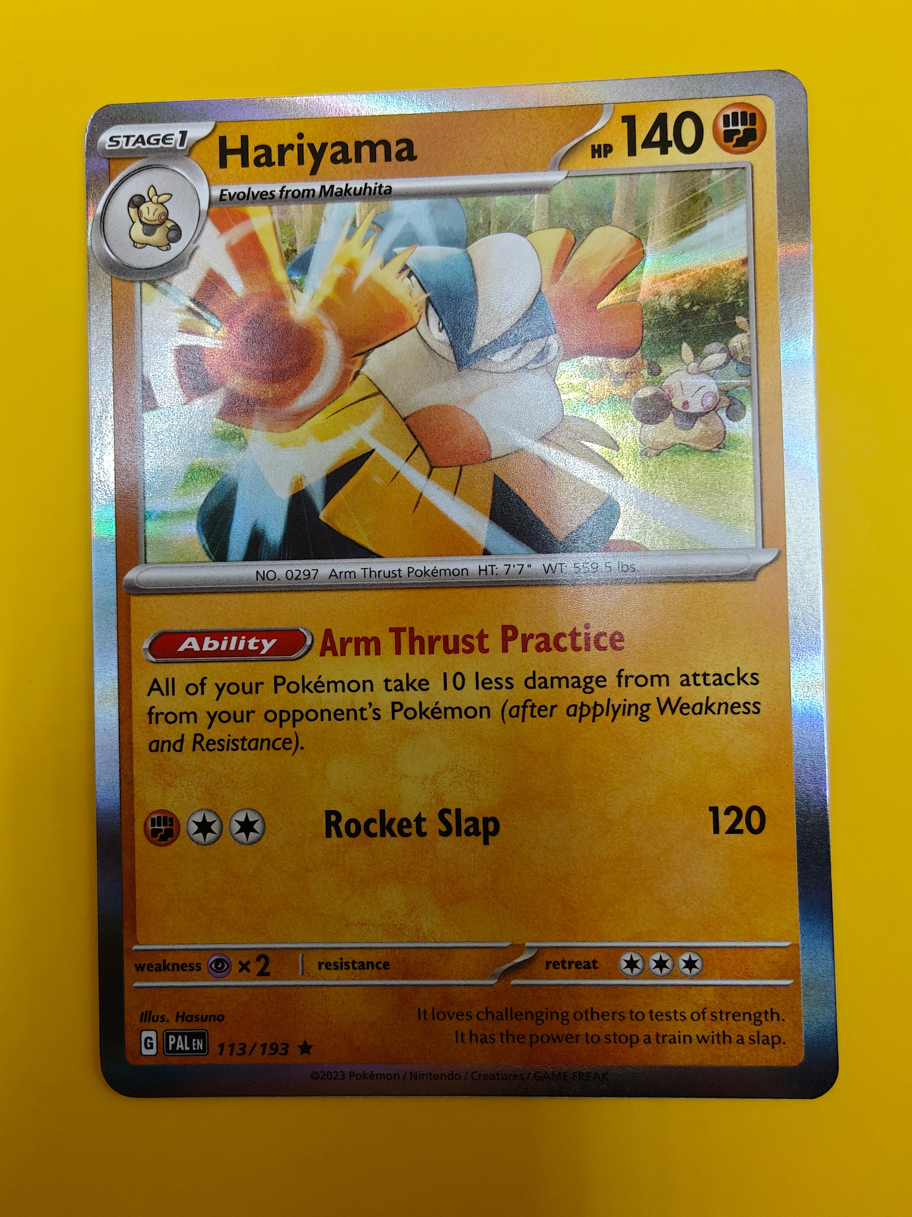 Hariyama Holo - Paldea Evolved