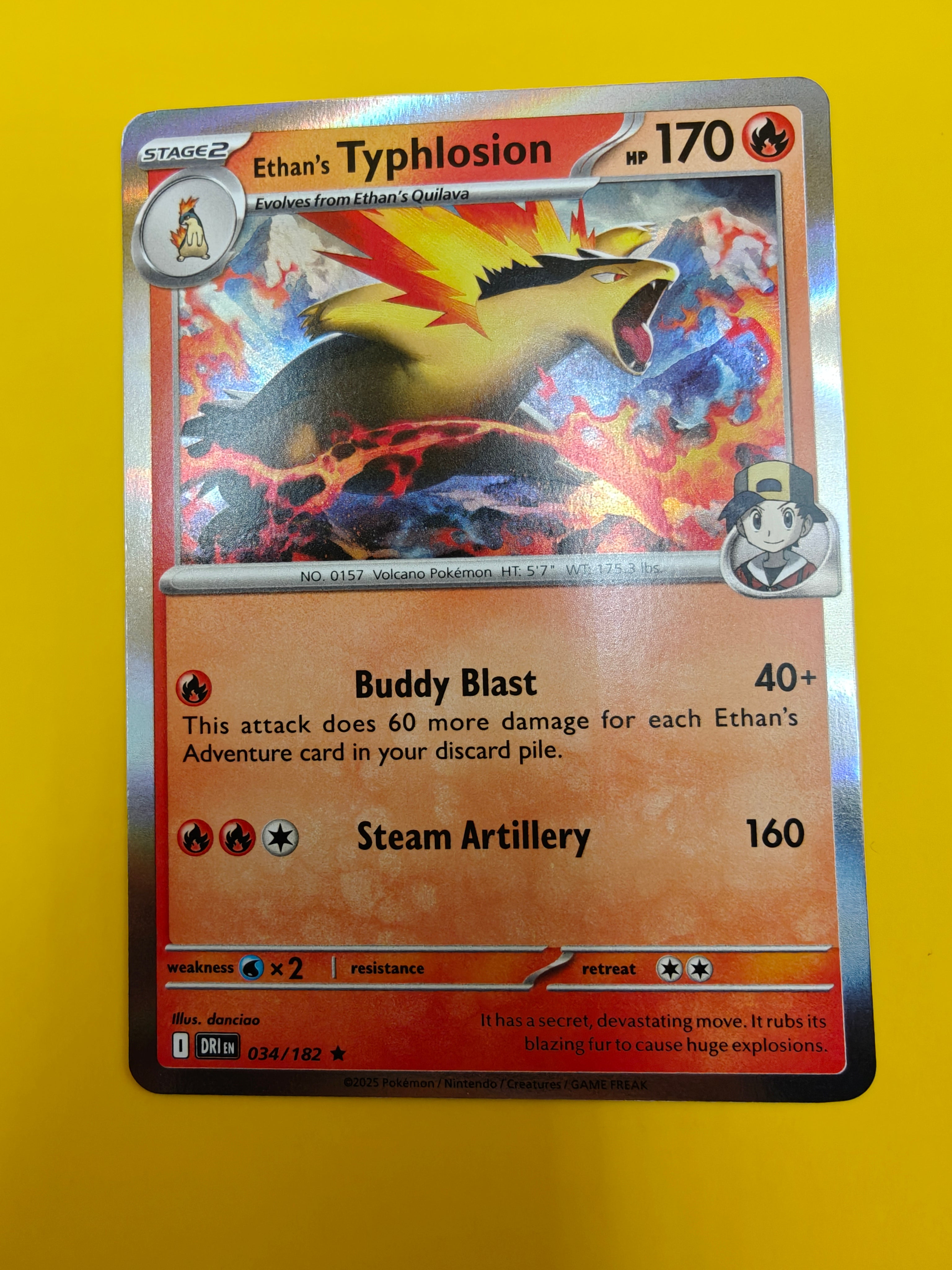 Ethan's Typhlosion Holo - Destined Rivals