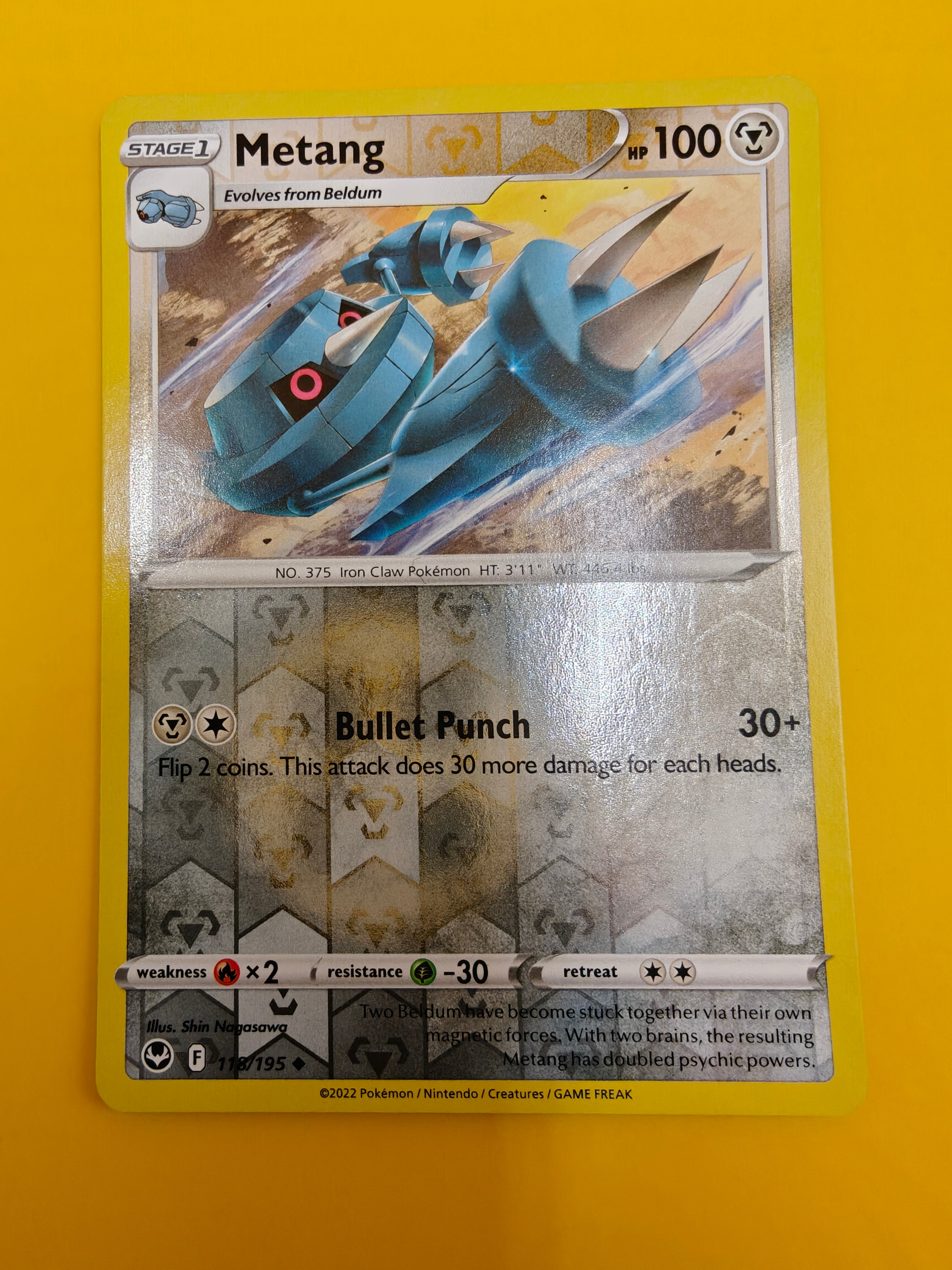 Metang Reverse Holo - Silver Tempest