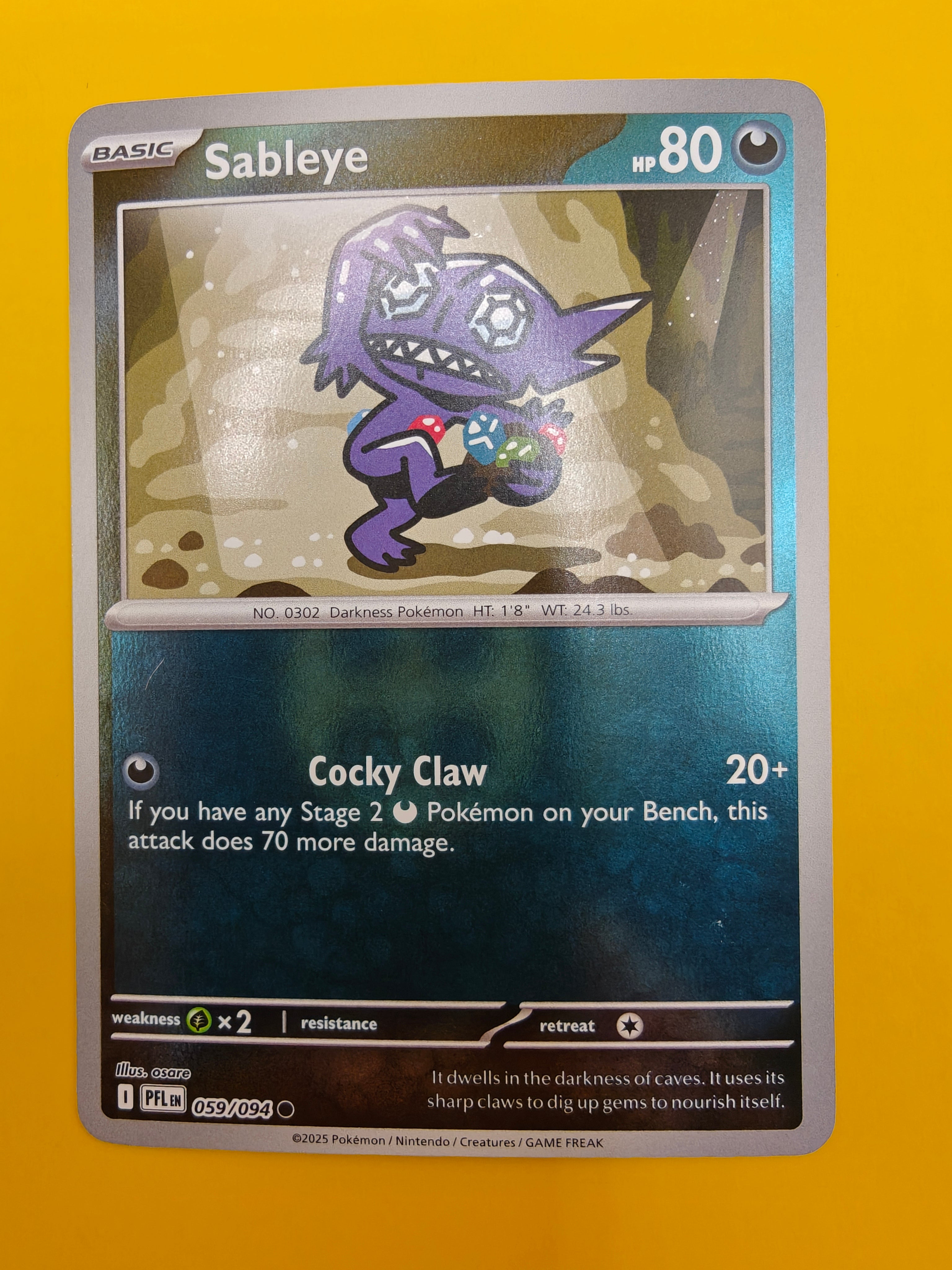 Sableye Reverse Holo - Phantasmal Flames