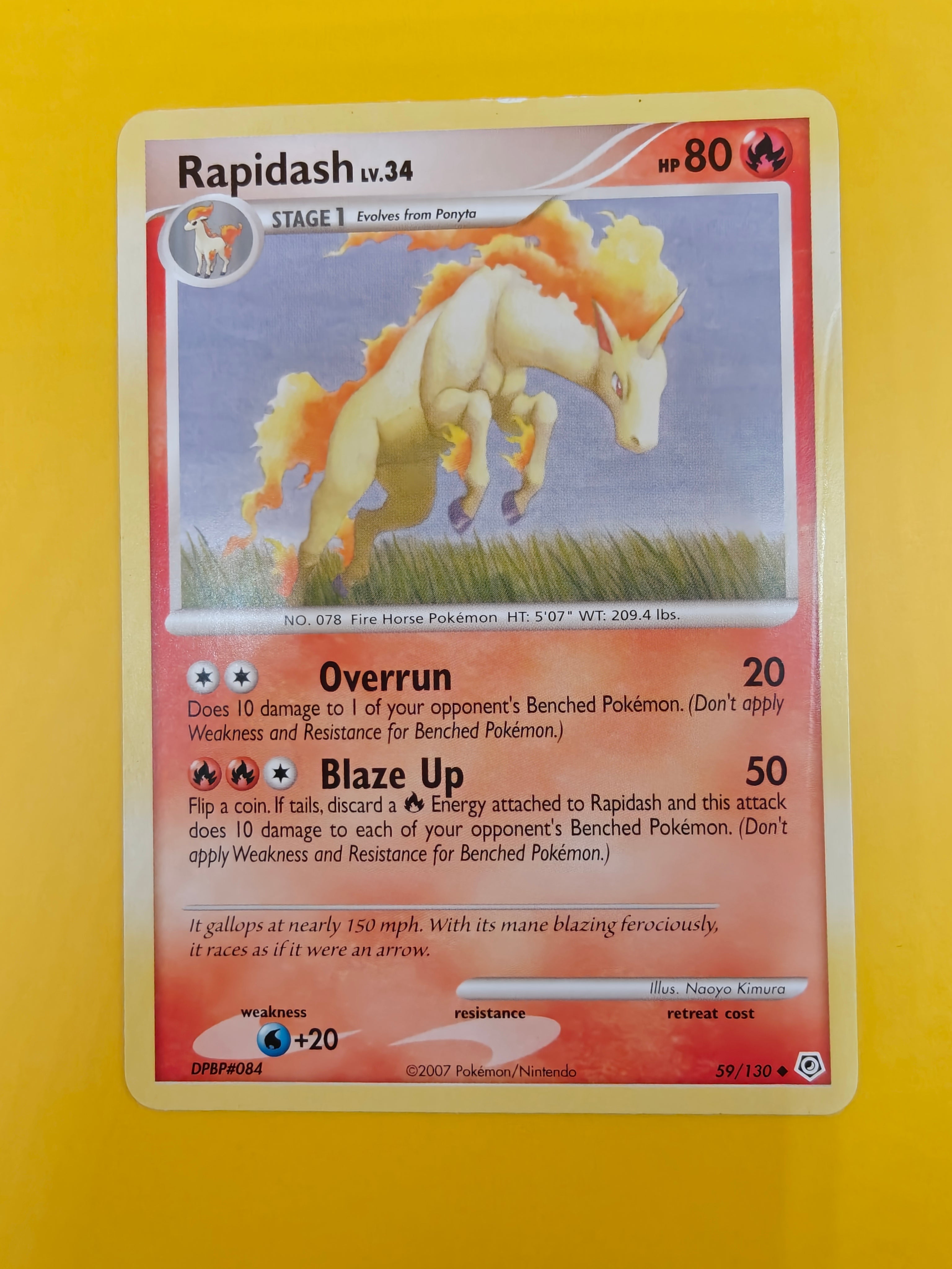 Rapidash Lv.34 - Diamond & Pearl Base Set