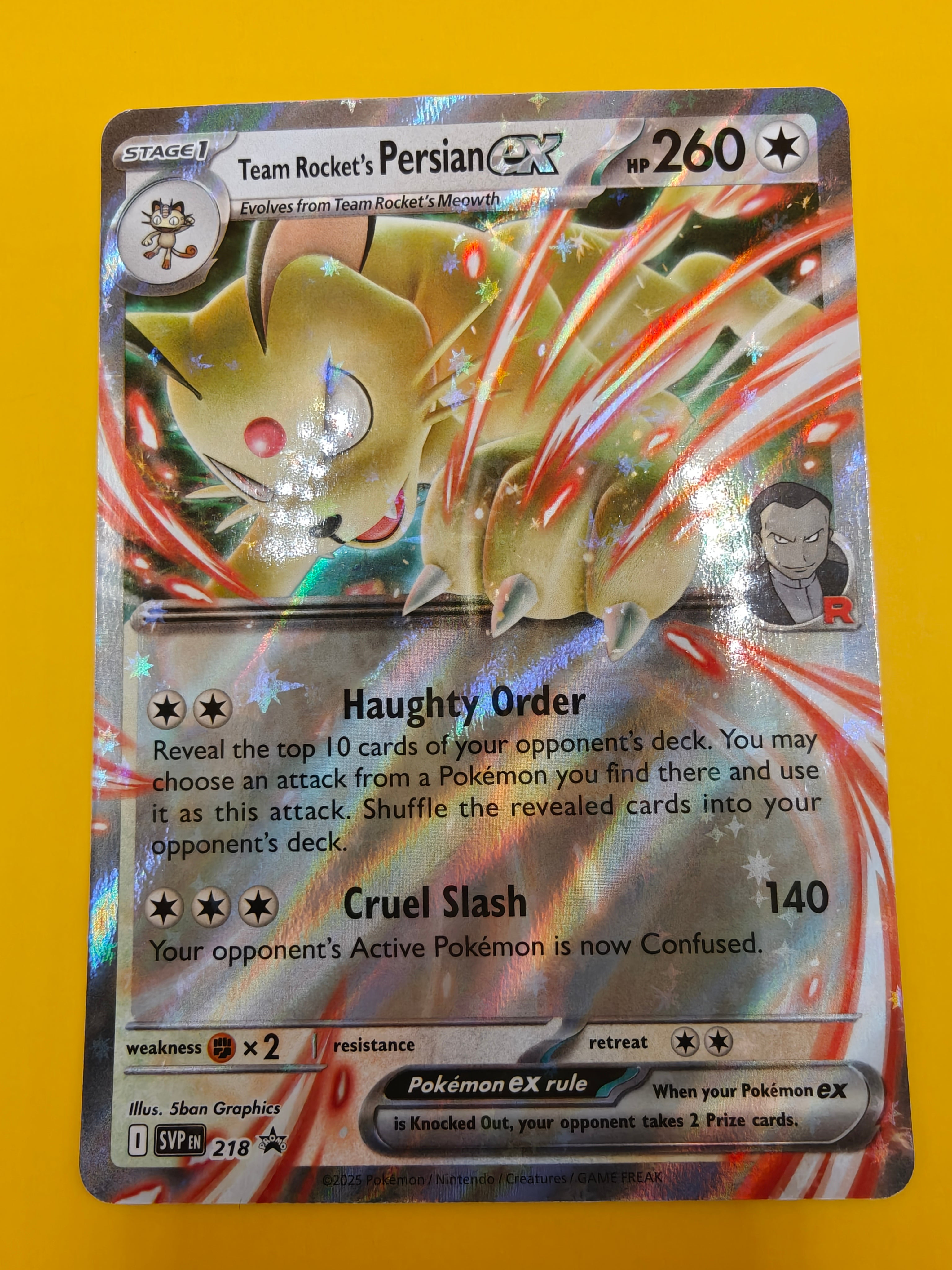 Team Rocket's Persian ex - SVP218