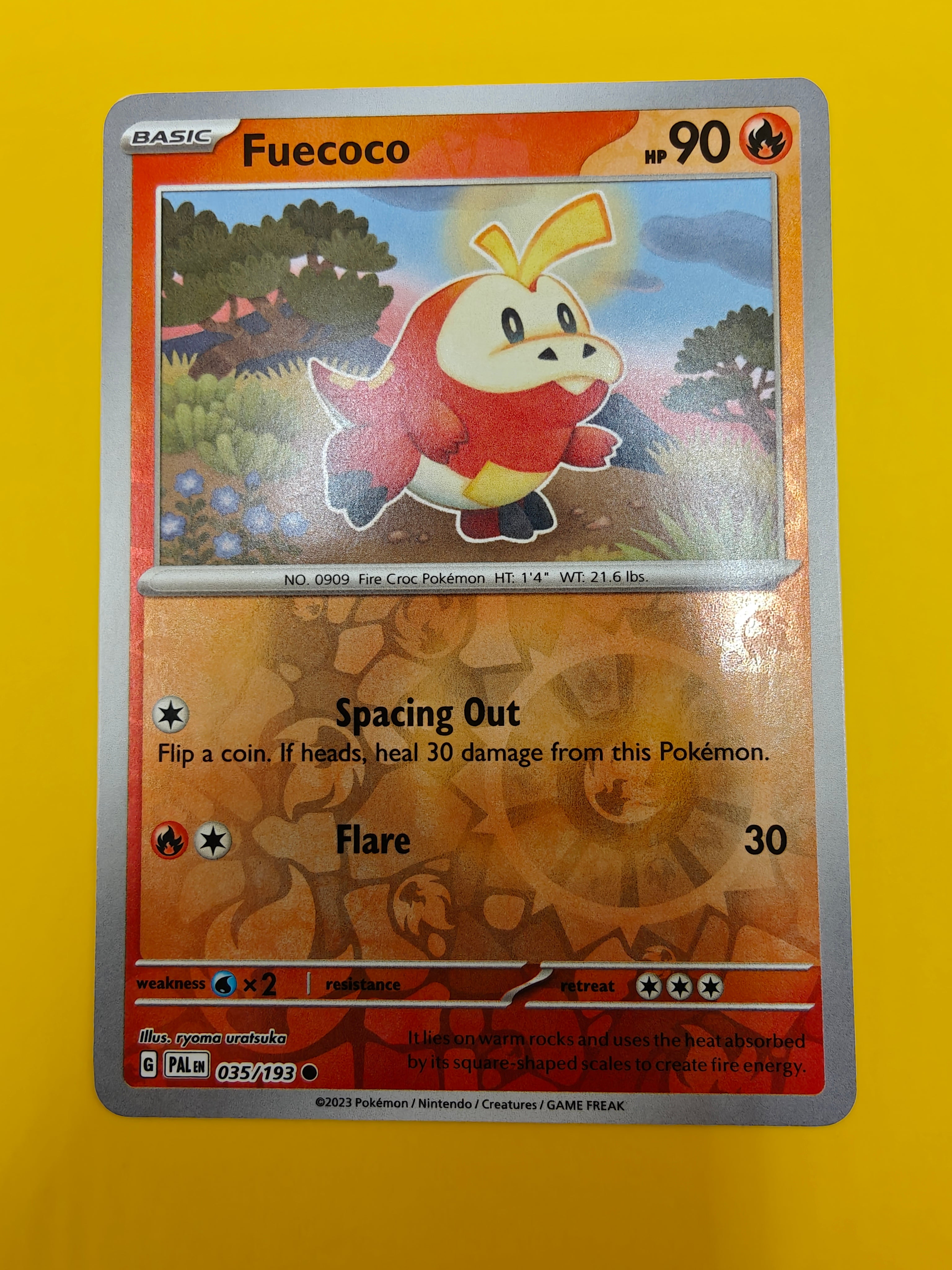 Fuecoco Reverse Holo - Paldea Evolved
