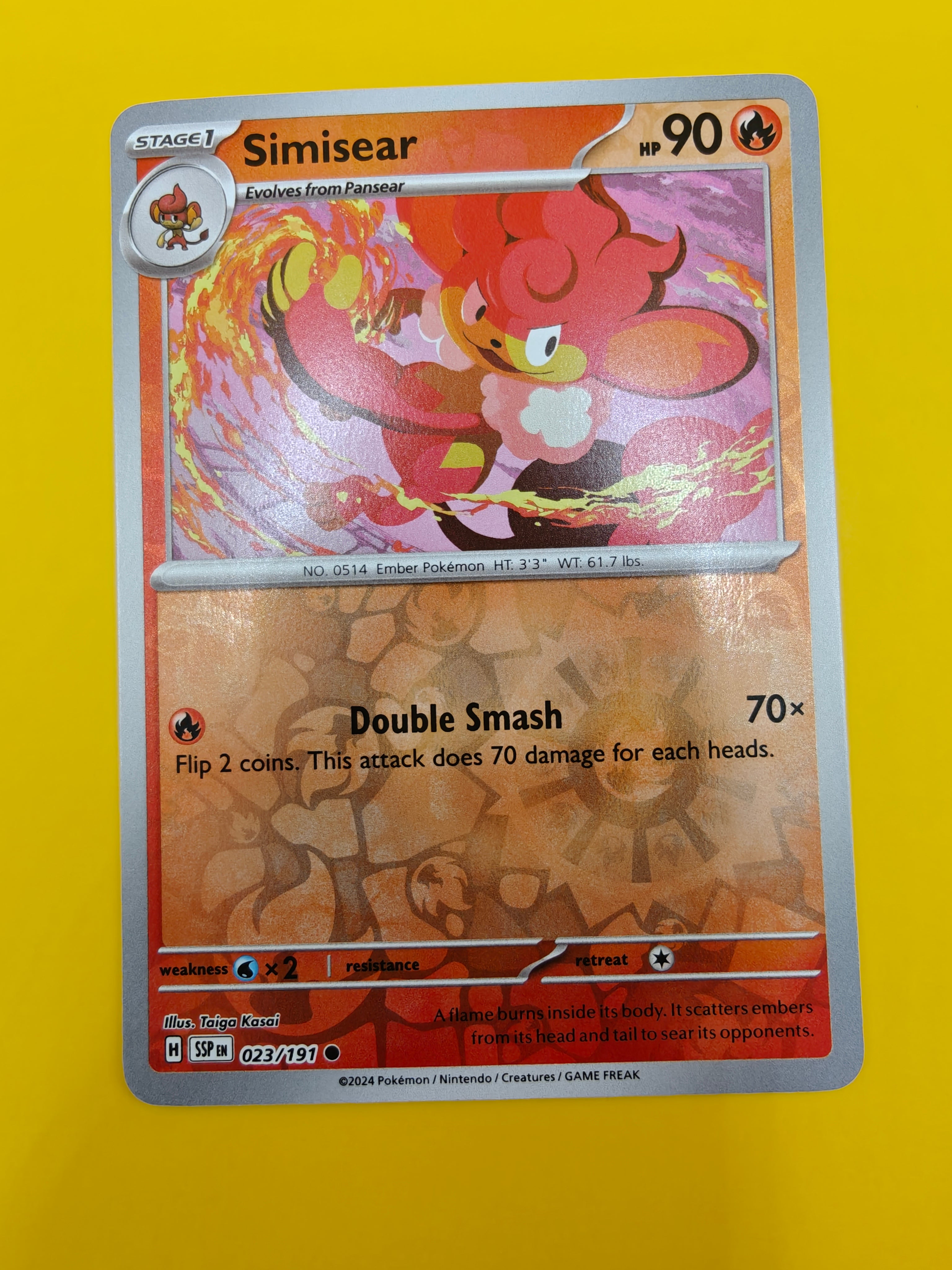 Simisear Reverse Holo - Surging Sparks