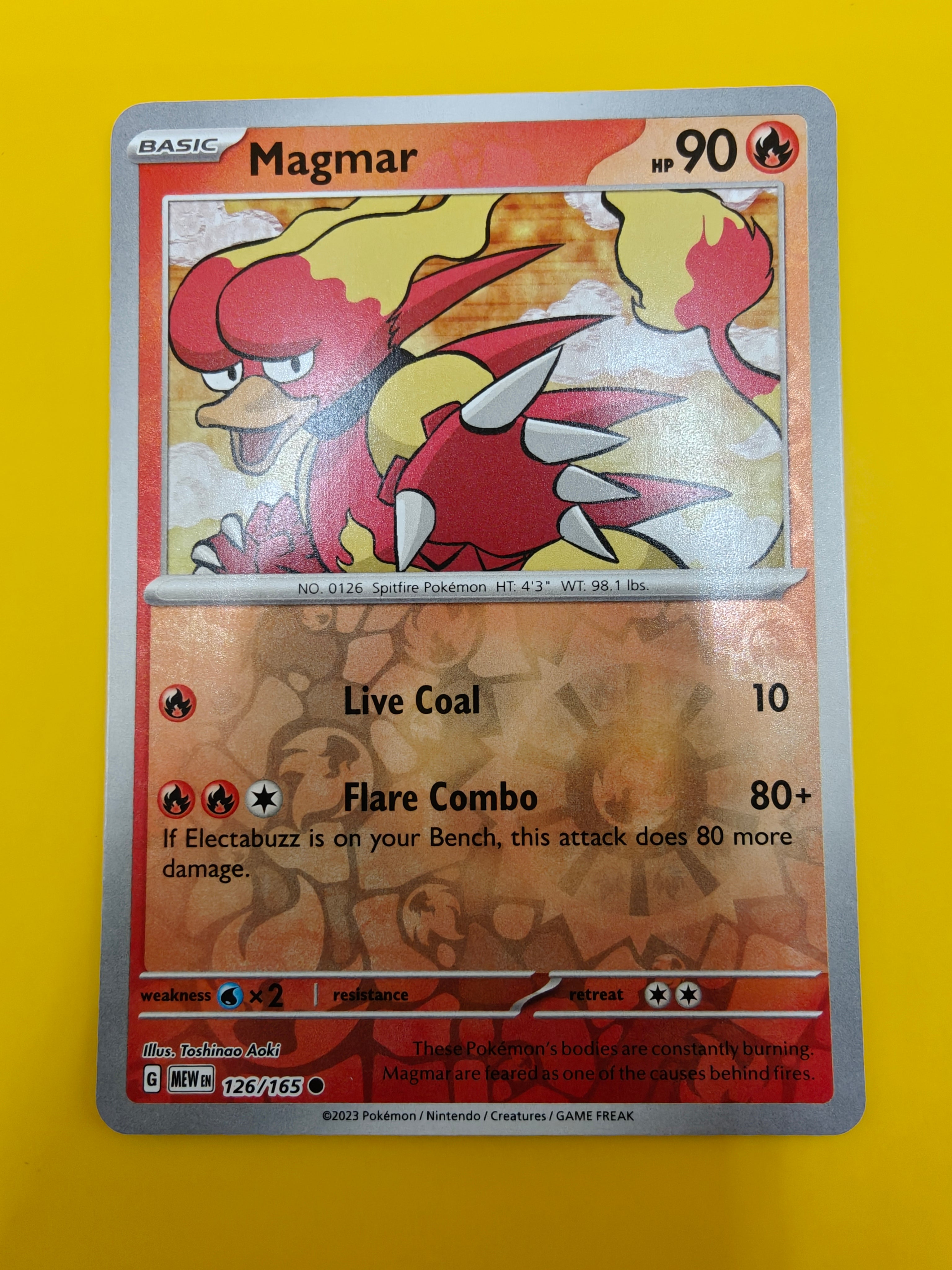 Magmar Reverse Holo - Mew 151