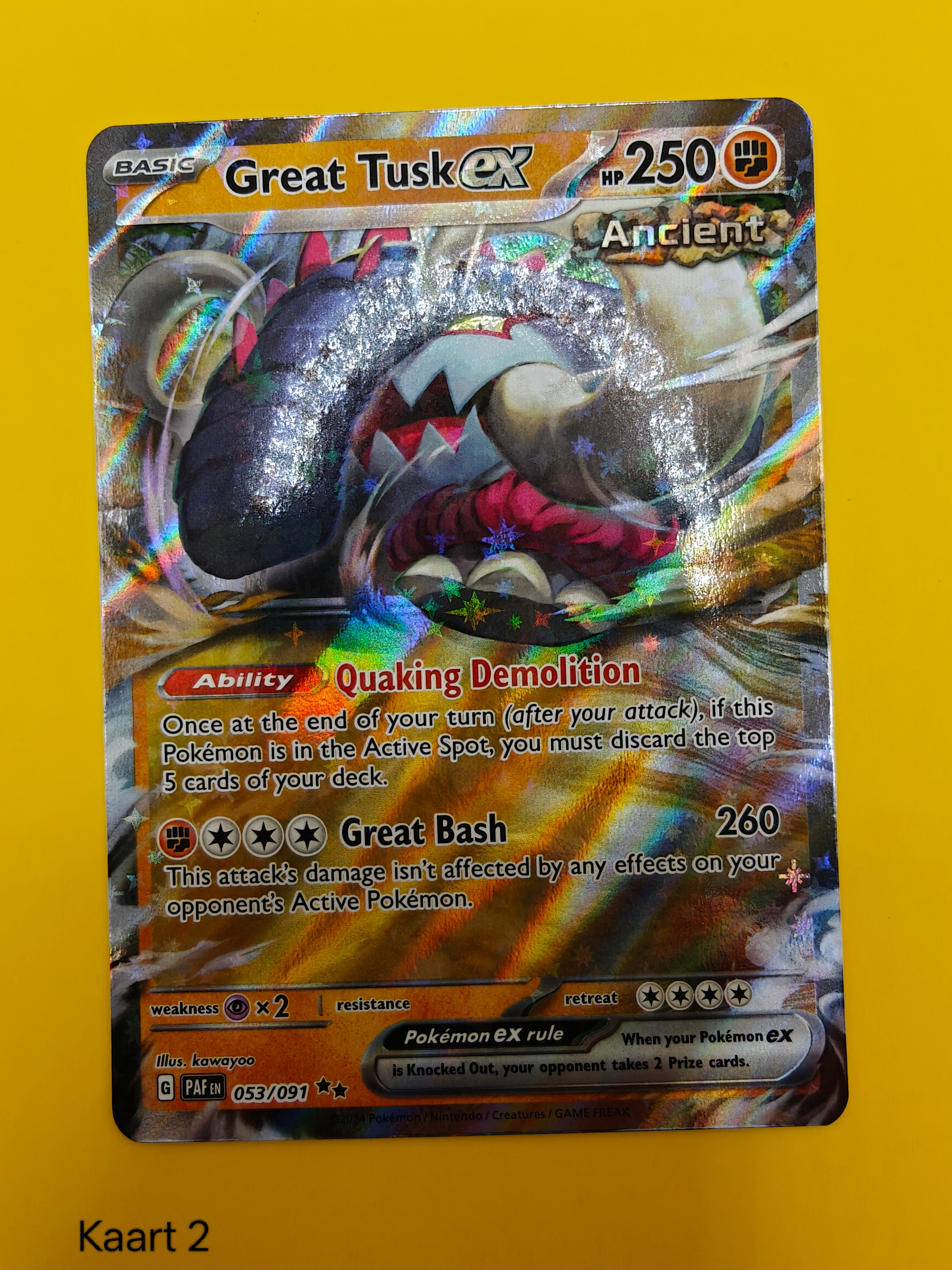Great Tusk ex - Paldean Fates
