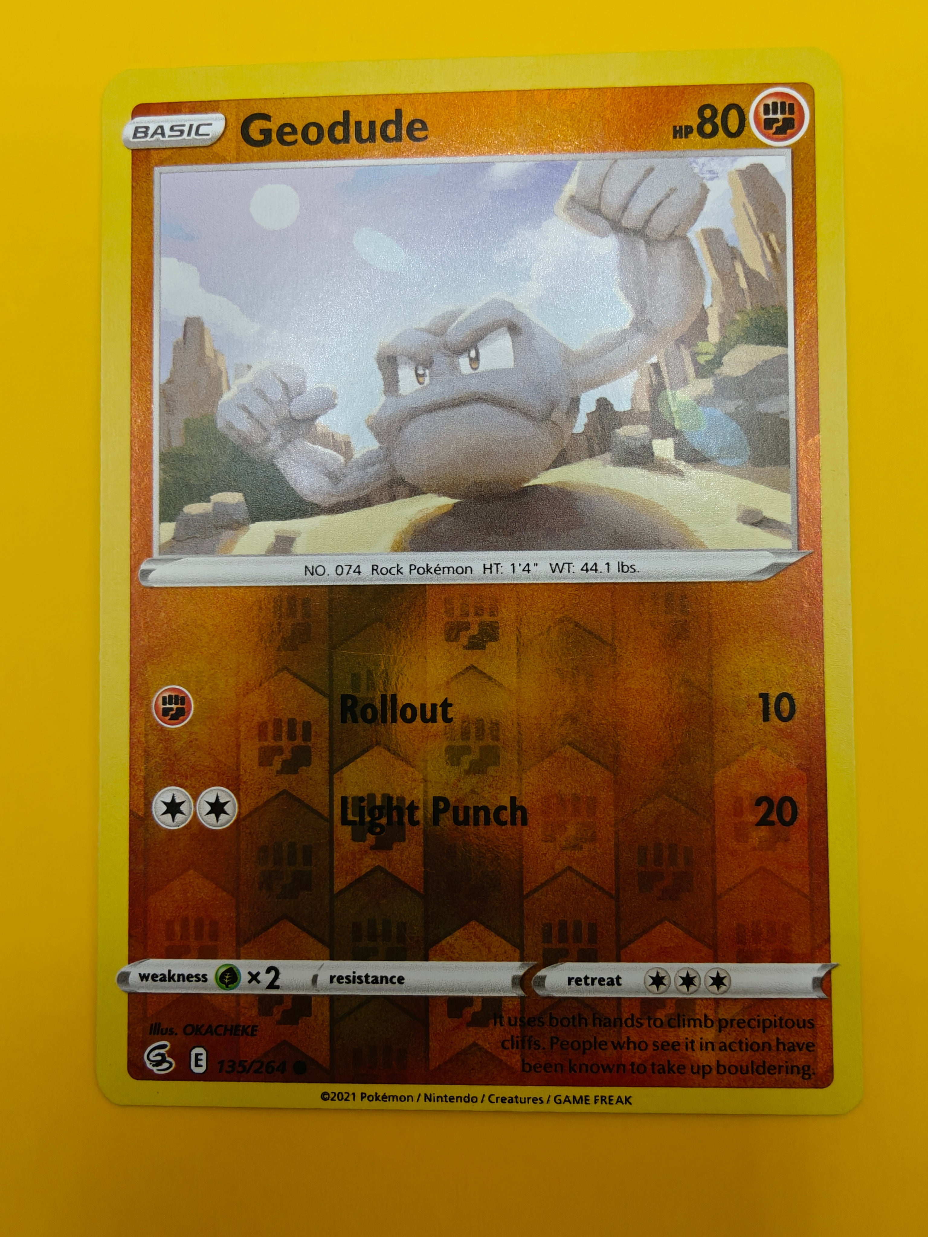 Geodude Reverse Holo - Fusion Strike