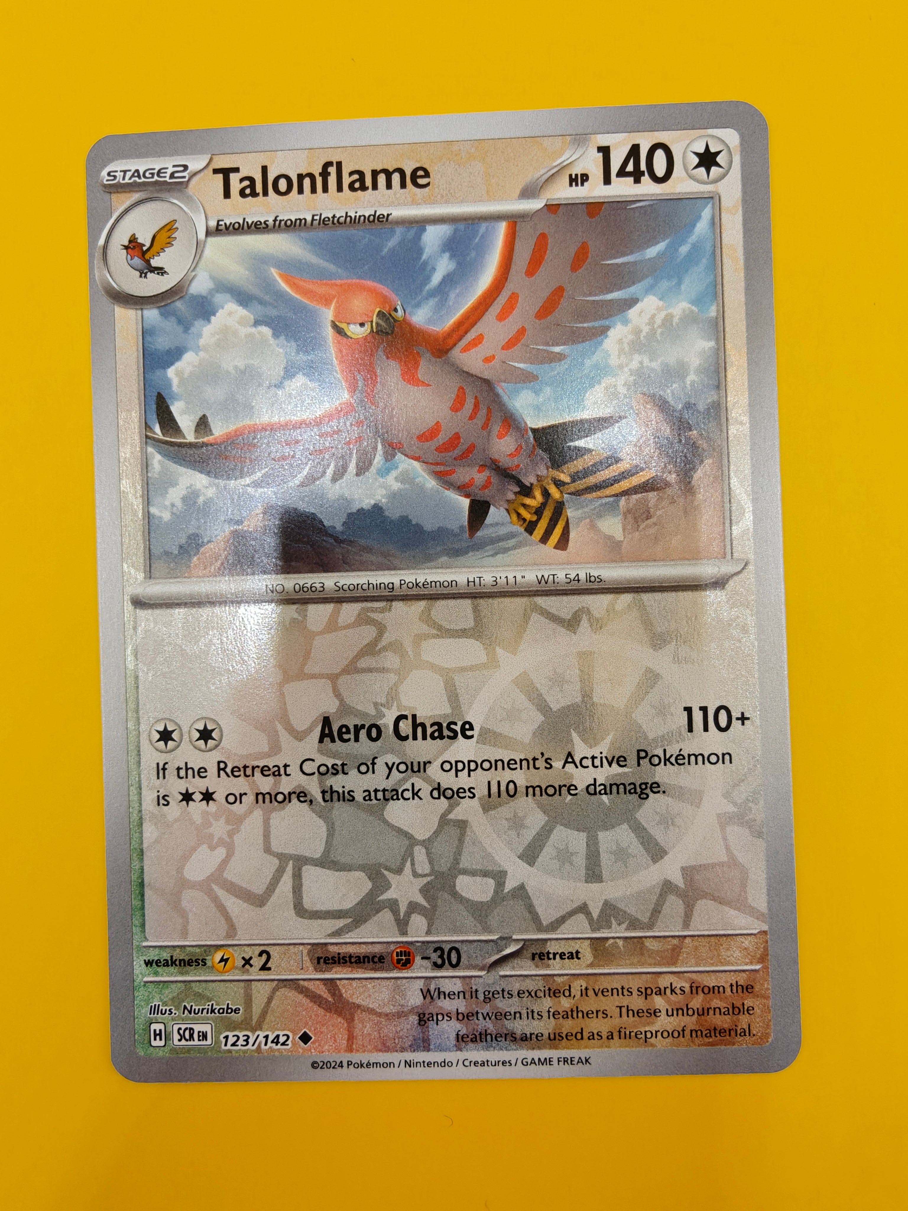 Talonflame Reverse Holo - Stellar Crown