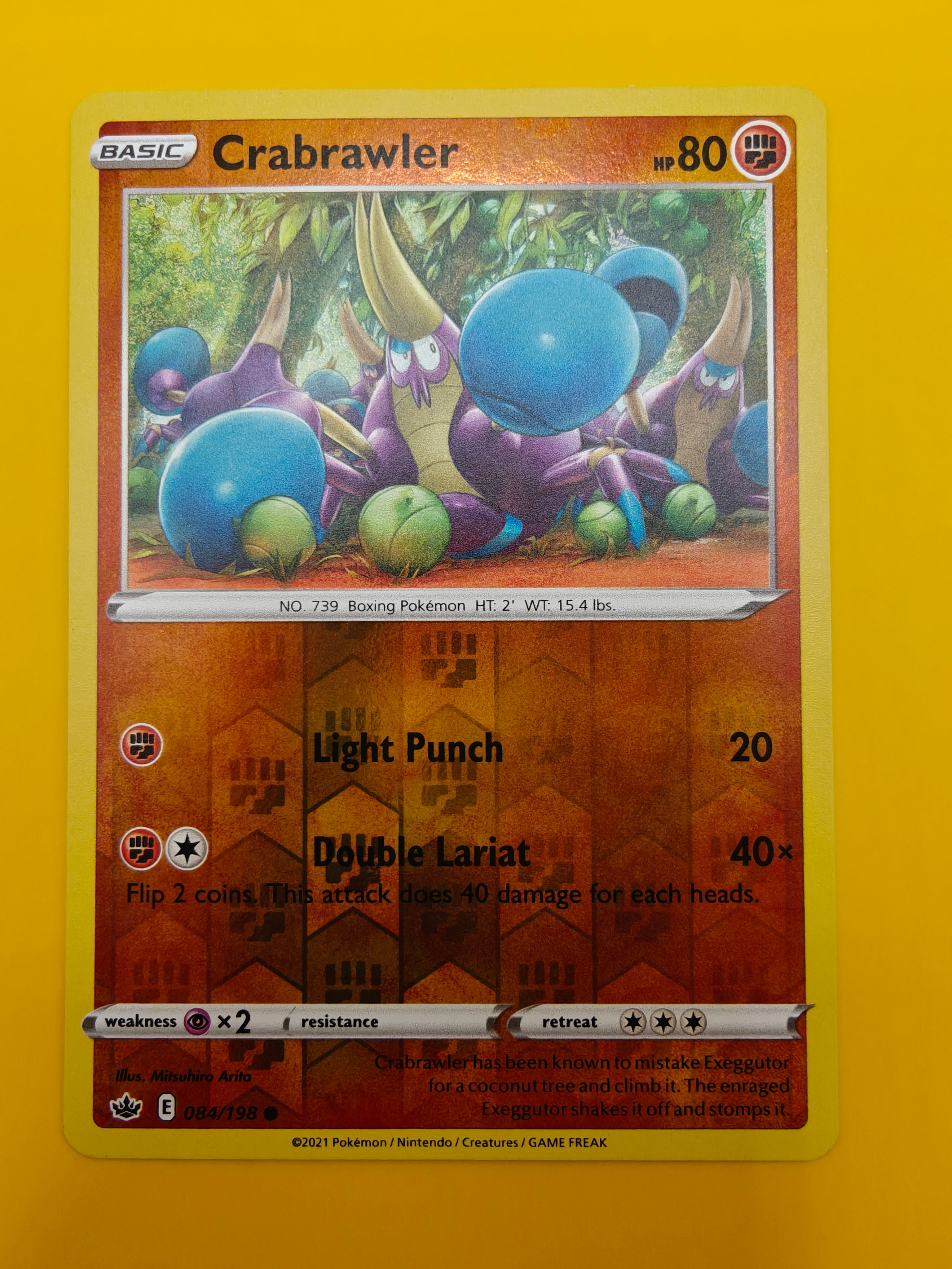 Crabrawler Reverse Holo - Chilling Reign