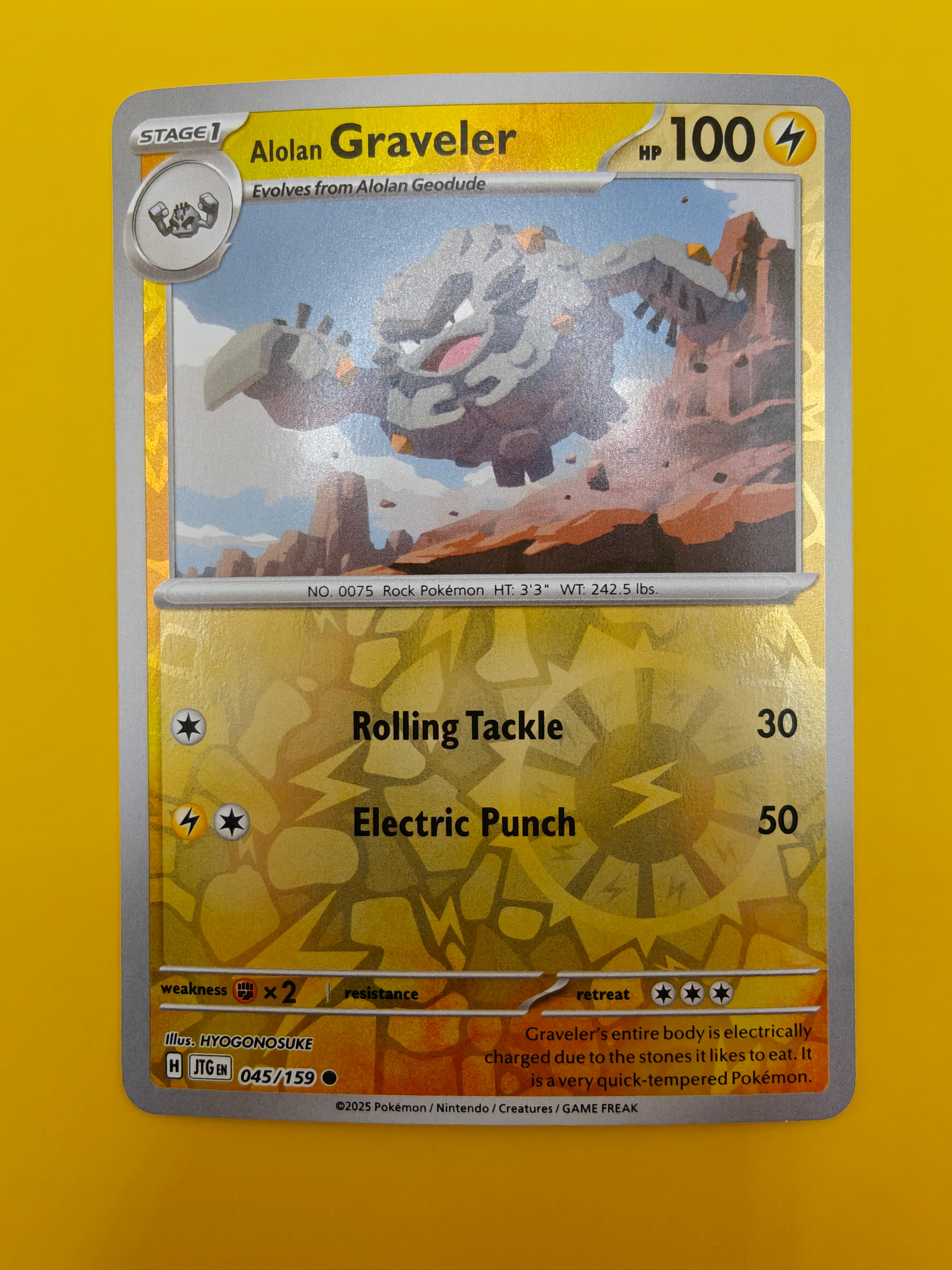Alolan Graveler Reverse Holo - Journey Together